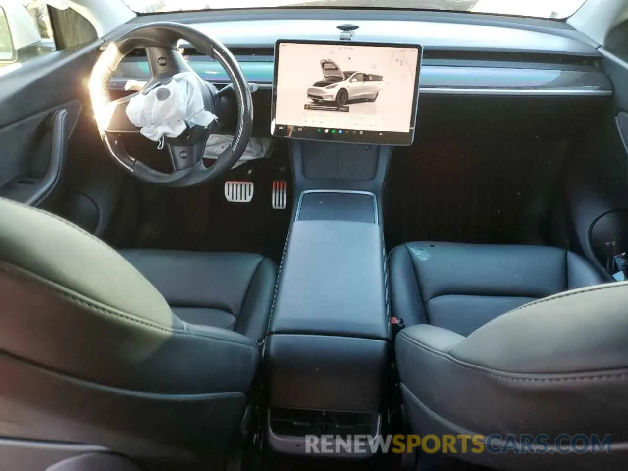 8 fotografías del automóvil dañado 7SAYGDEF9NF389591 TESLA MODEL Y 2022