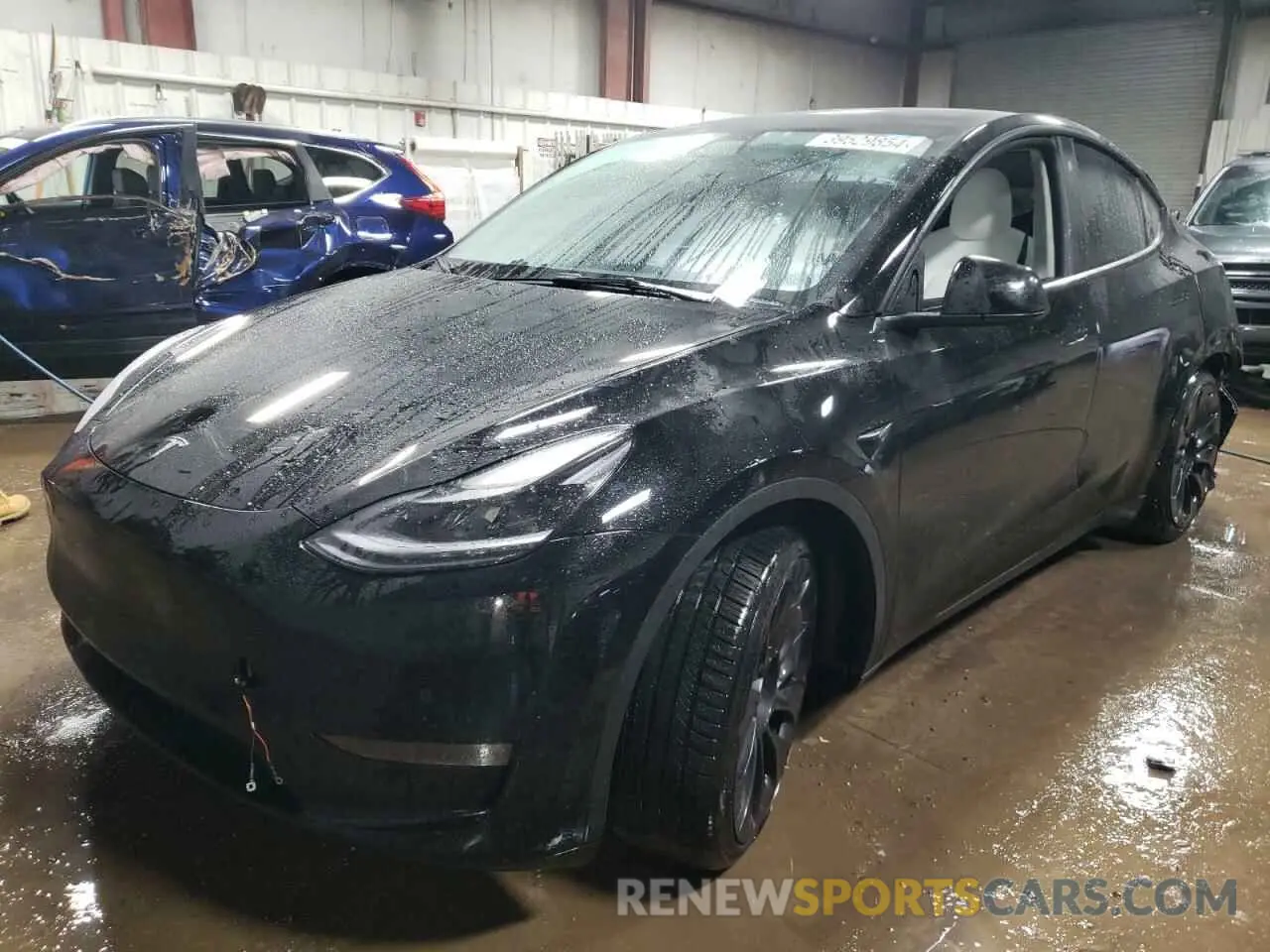 1 fotografías del automóvil dañado 7SAYGDEF9NF390725 TESLA MODEL Y 2022