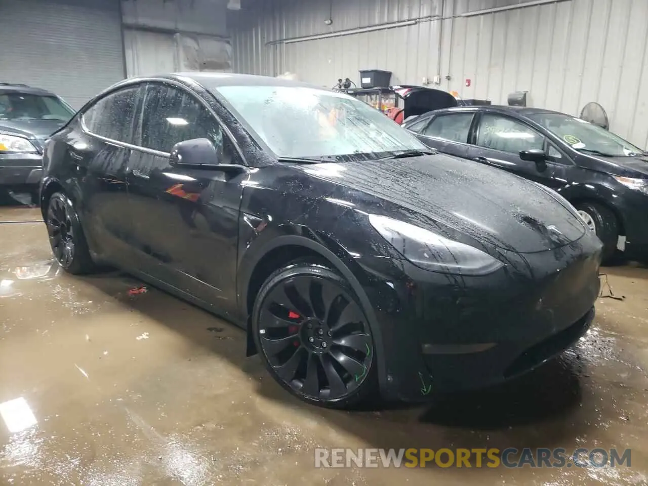 4 fotografías del automóvil dañado 7SAYGDEF9NF390725 TESLA MODEL Y 2022