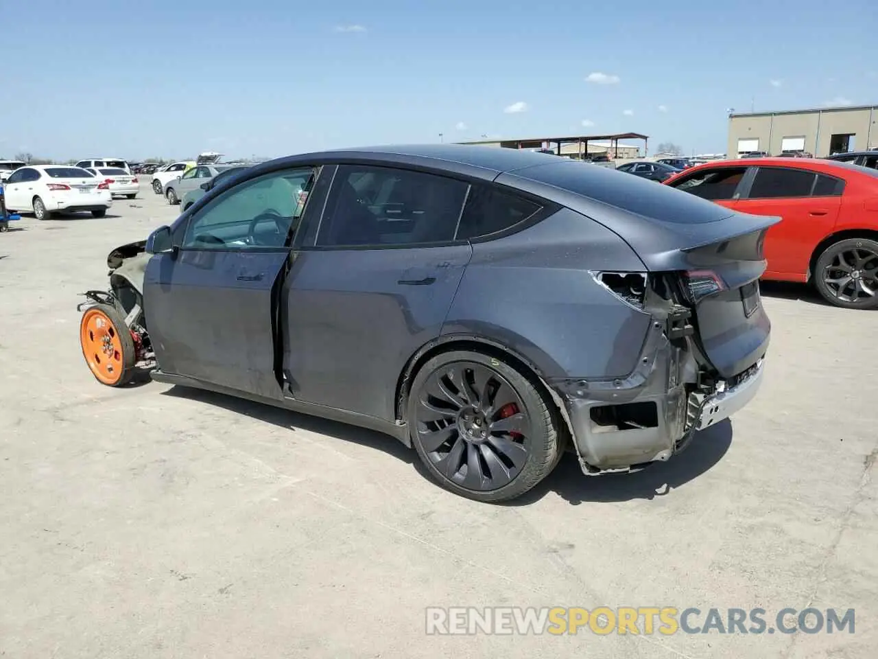 2 fotografías del automóvil dañado 7SAYGDEF9NF391454 TESLA MODEL Y 2022