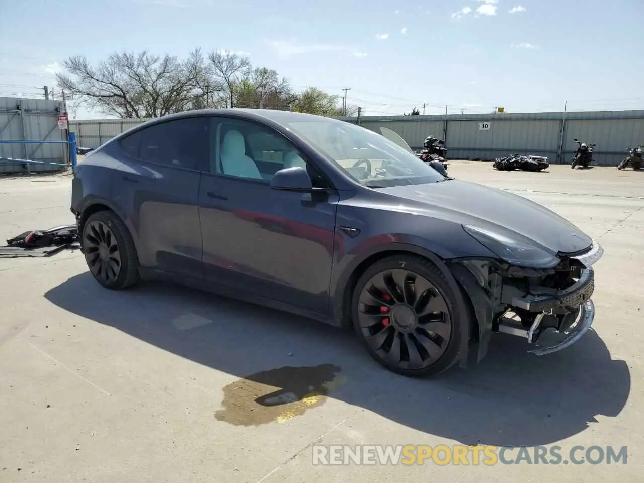 4 fotografías del automóvil dañado 7SAYGDEF9NF391454 TESLA MODEL Y 2022