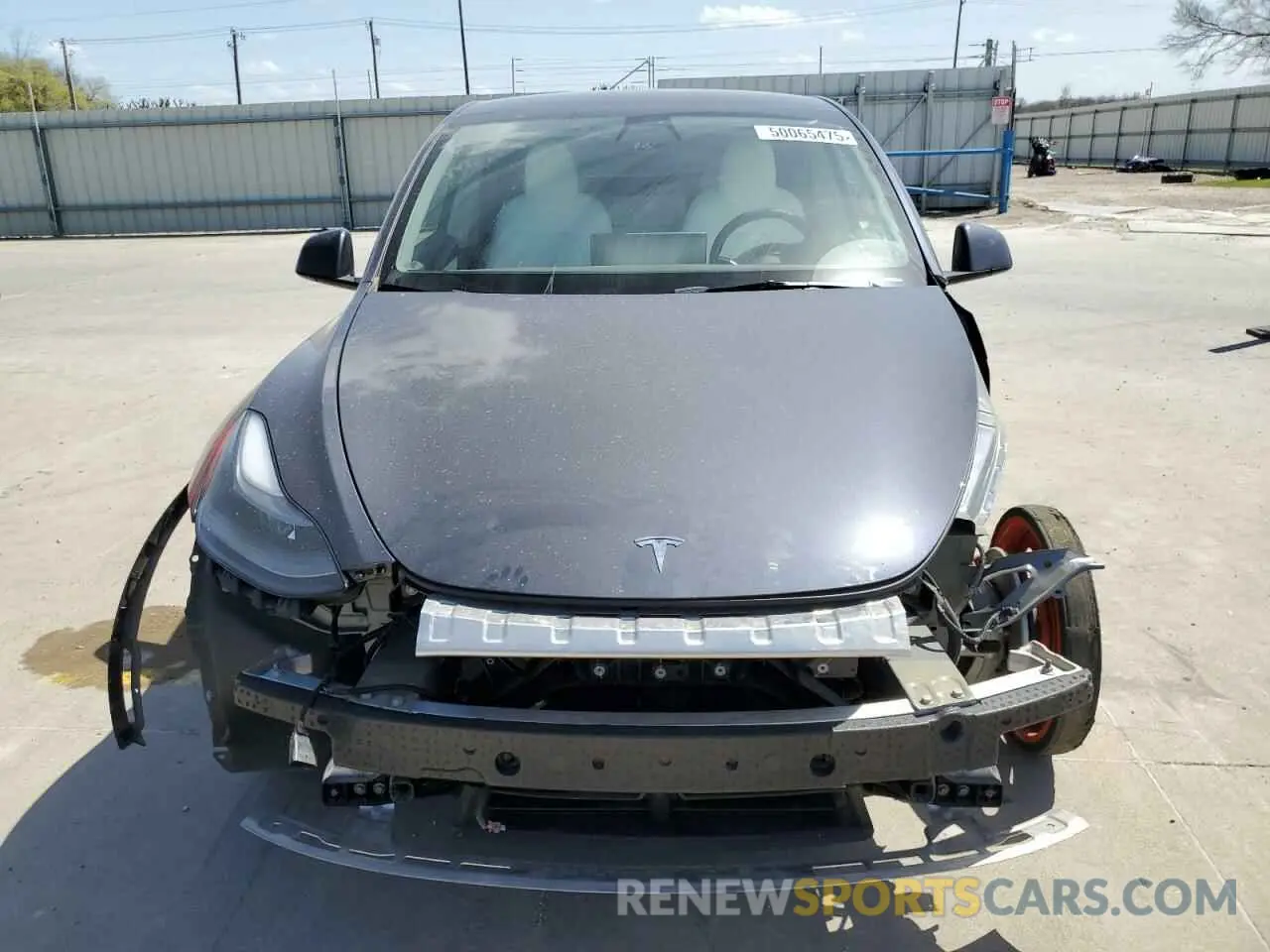 5 fotografías del automóvil dañado 7SAYGDEF9NF391454 TESLA MODEL Y 2022