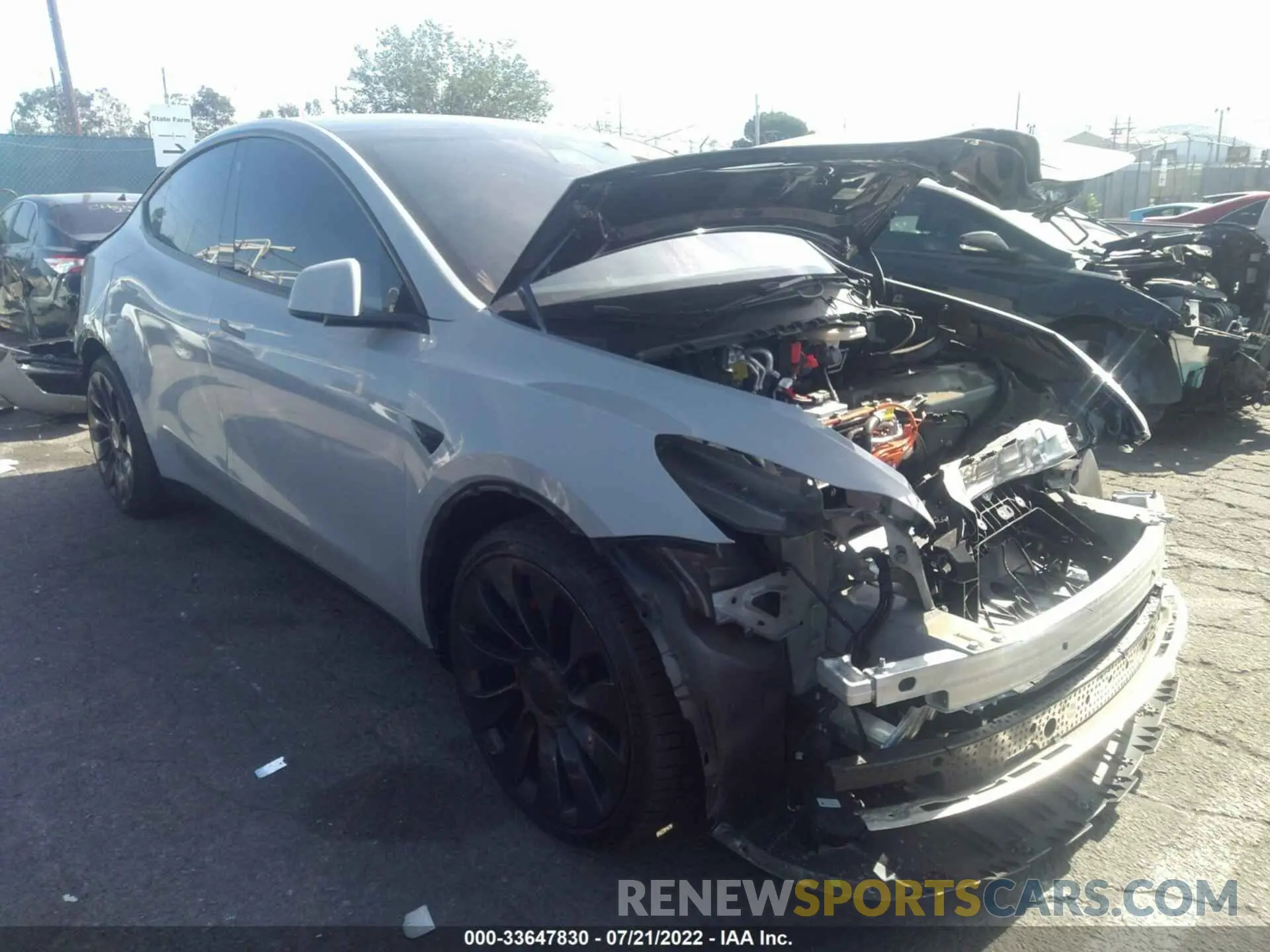 1 fotografías del automóvil dañado 7SAYGDEF9NF408432 TESLA MODEL Y 2022