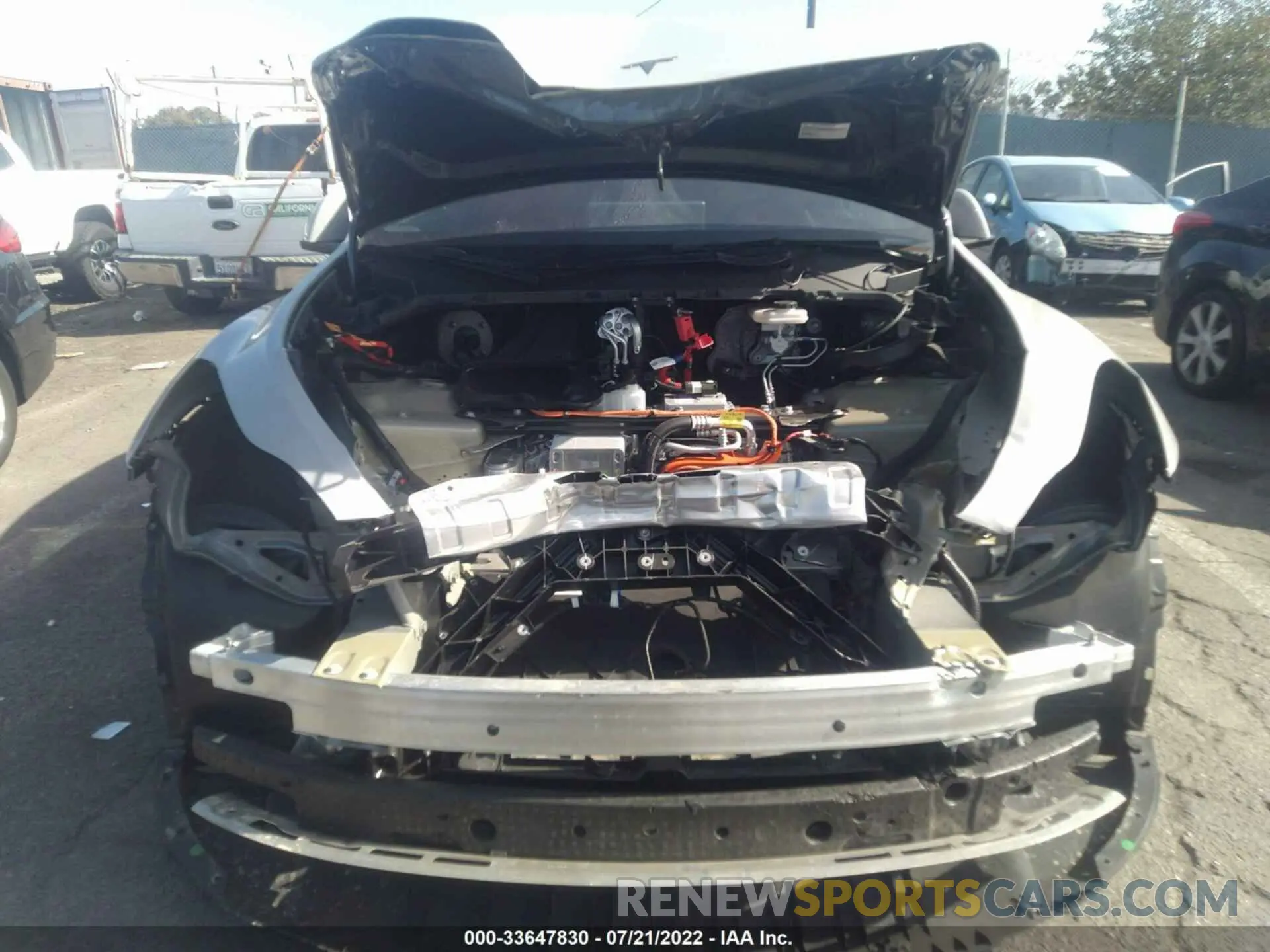 6 fotografías del automóvil dañado 7SAYGDEF9NF408432 TESLA MODEL Y 2022