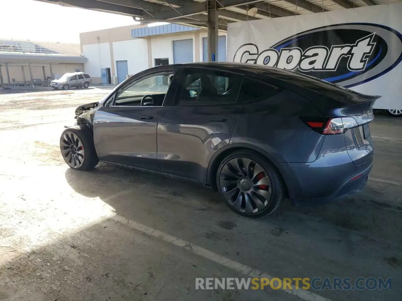 2 fotografías del automóvil dañado 7SAYGDEF9NF411721 TESLA MODEL Y 2022