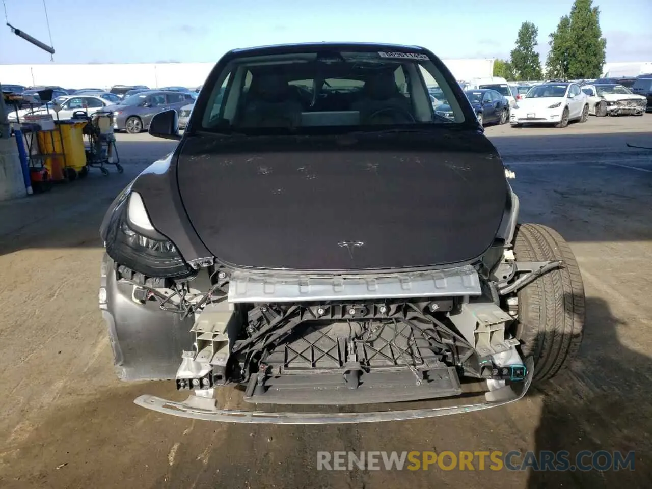5 fotografías del automóvil dañado 7SAYGDEF9NF411721 TESLA MODEL Y 2022