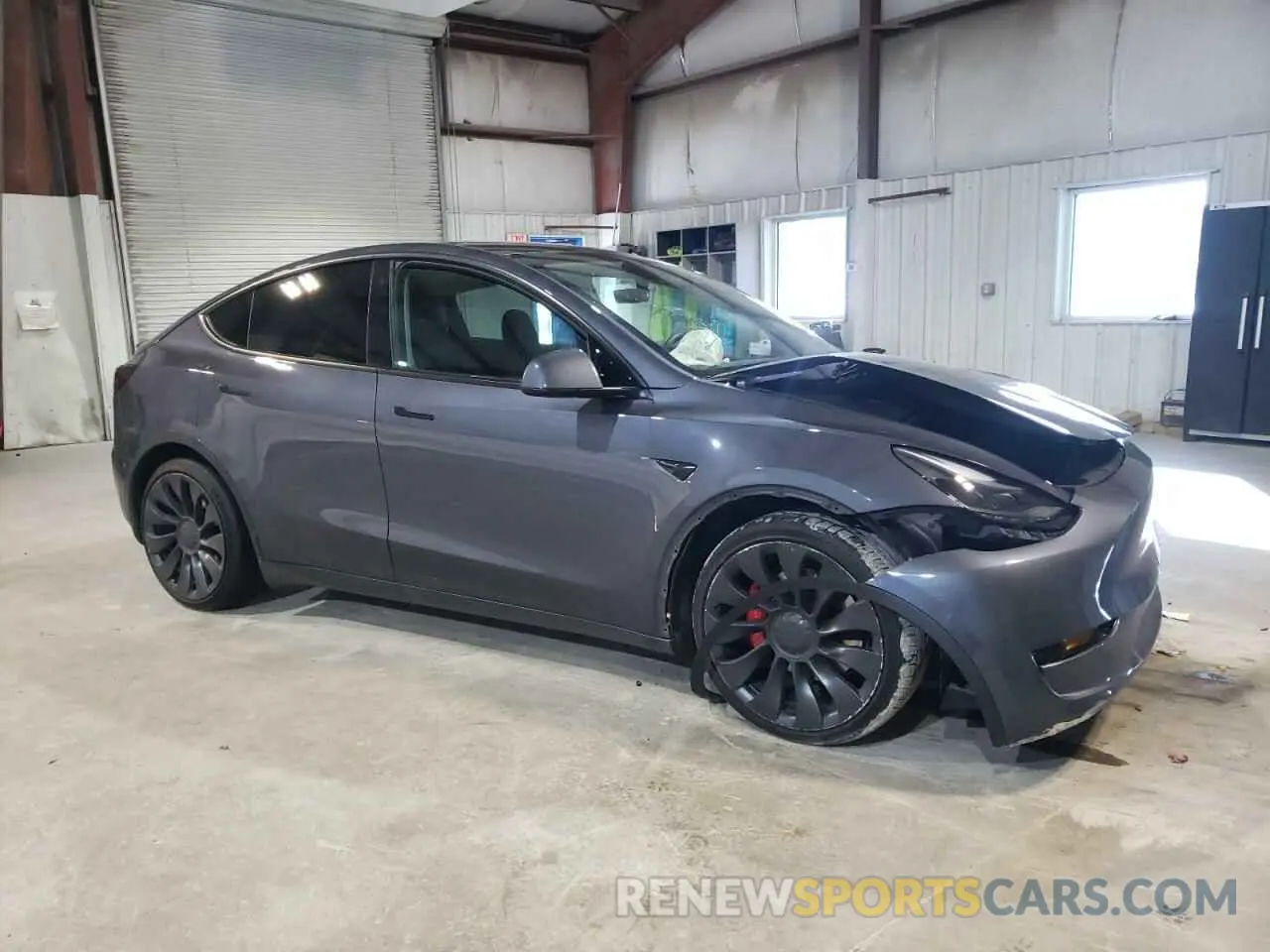 4 fotografías del automóvil dañado 7SAYGDEF9NF445495 TESLA MODEL Y 2022