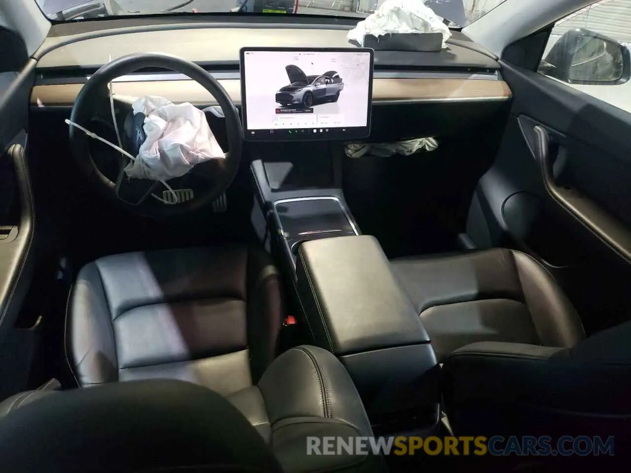 8 fotografías del automóvil dañado 7SAYGDEF9NF445495 TESLA MODEL Y 2022