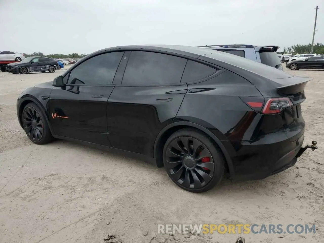 2 fotografías del automóvil dañado 7SAYGDEF9NF463382 TESLA MODEL Y 2022