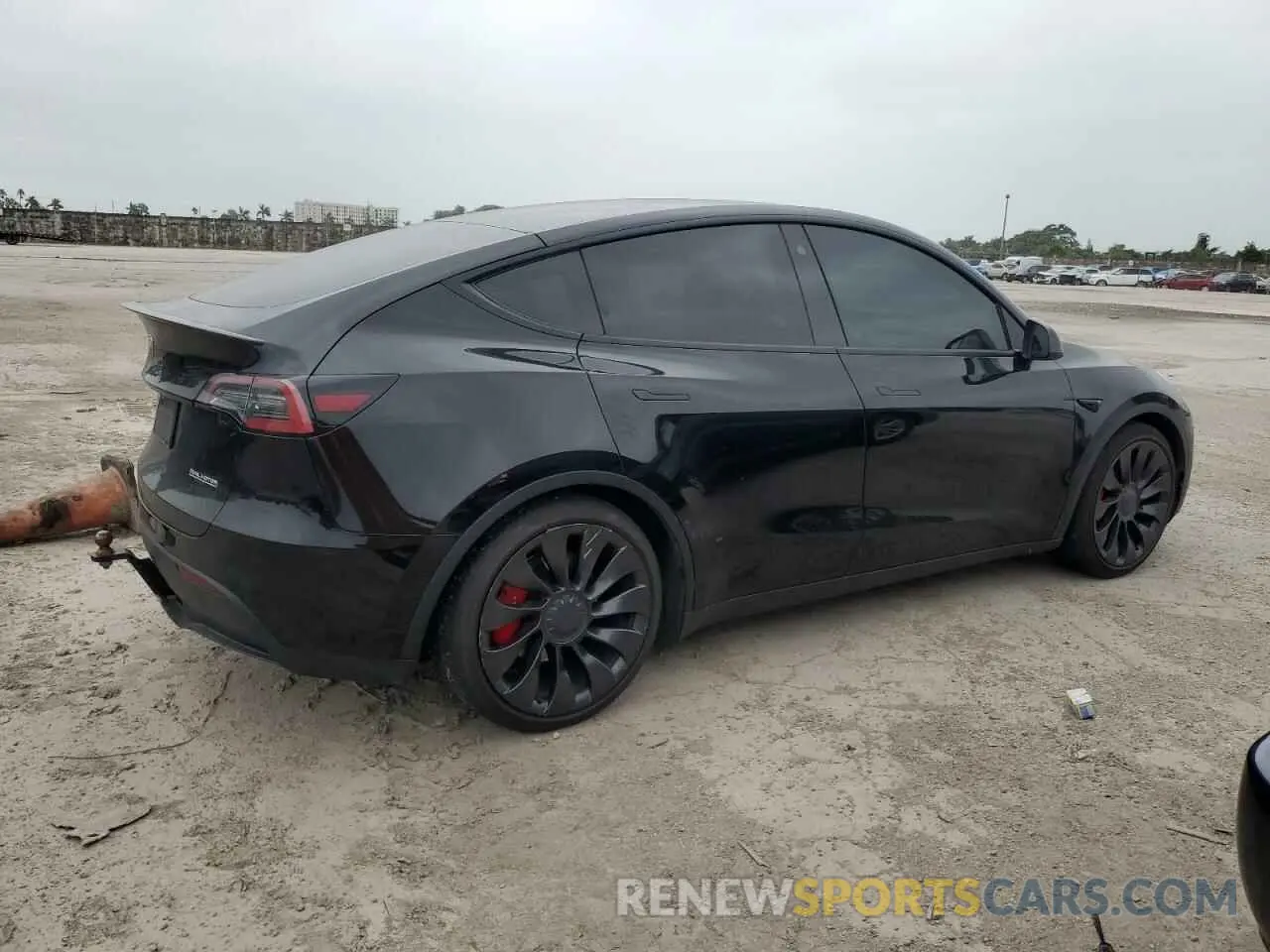 3 fotografías del automóvil dañado 7SAYGDEF9NF463382 TESLA MODEL Y 2022