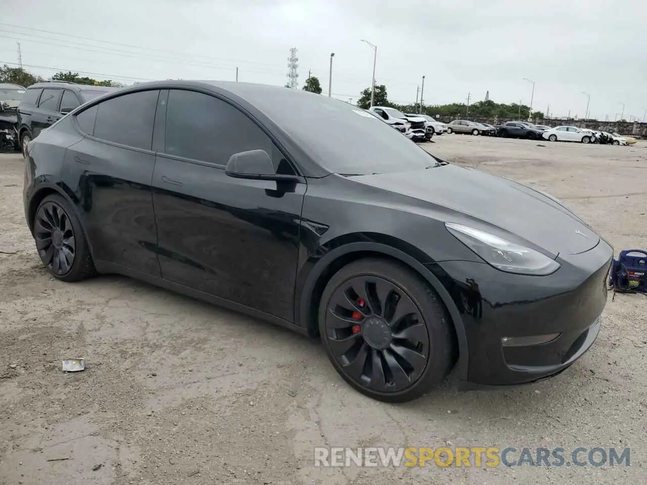 4 fotografías del automóvil dañado 7SAYGDEF9NF463382 TESLA MODEL Y 2022