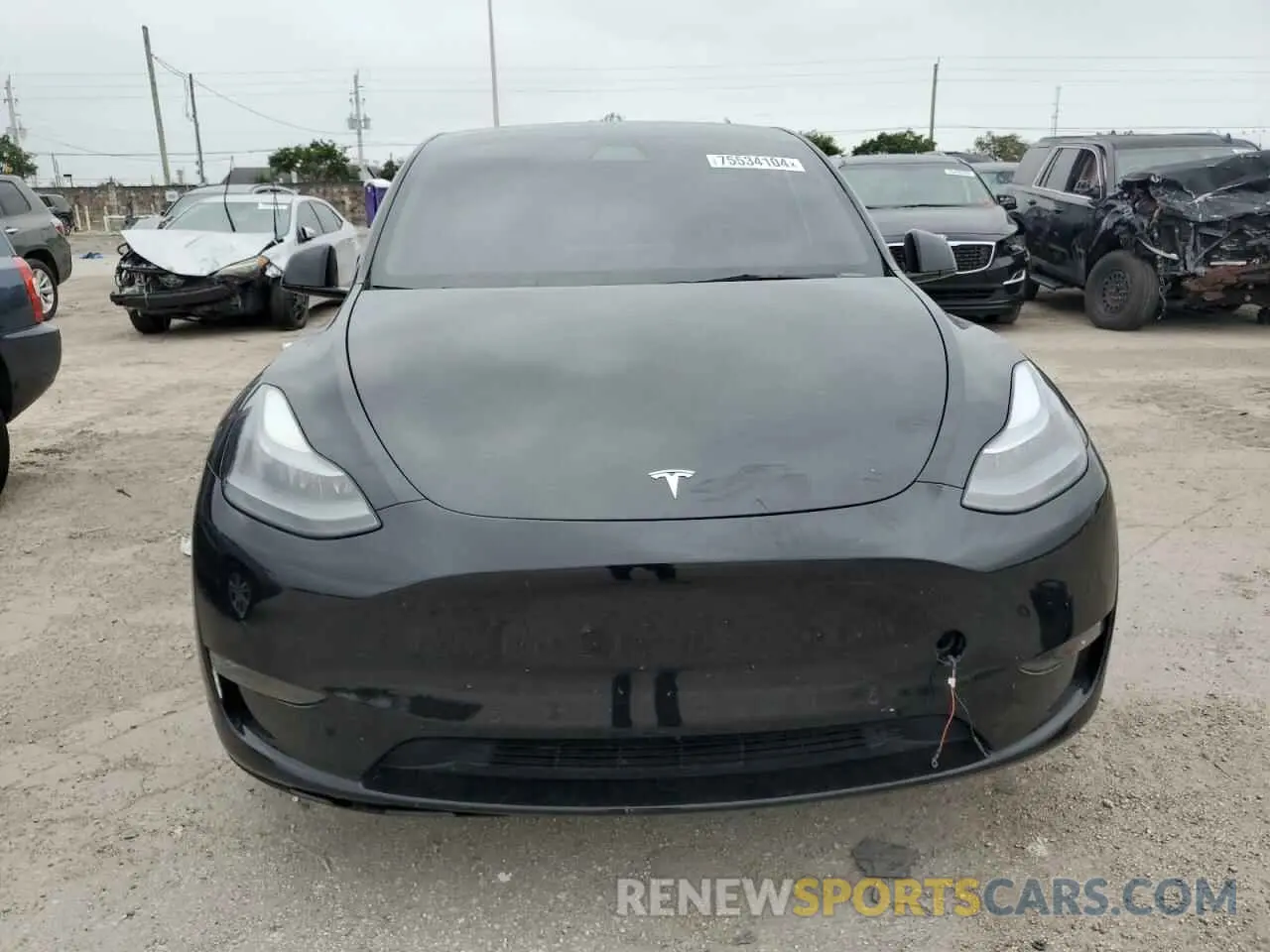 5 fotografías del automóvil dañado 7SAYGDEF9NF463382 TESLA MODEL Y 2022