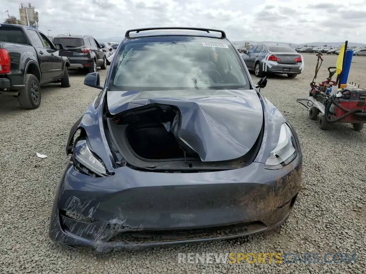 5 fotografías del automóvil dañado 7SAYGDEF9NF464550 TESLA MODEL Y 2022