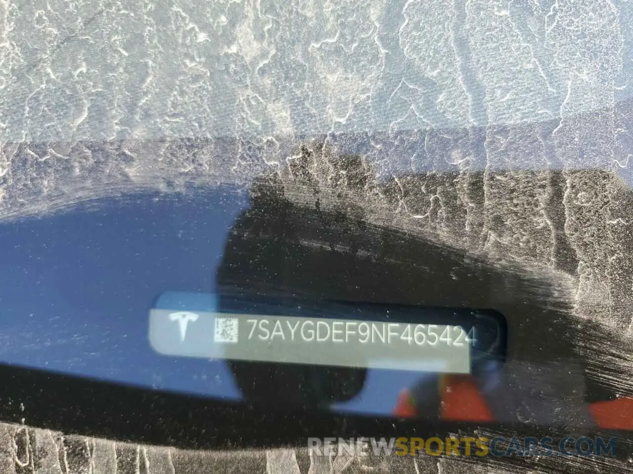 10 fotografías del automóvil dañado 7SAYGDEF9NF465424 TESLA MODEL Y 2022