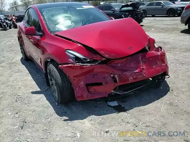 14 fotografías del automóvil dañado 7SAYGDEF9NF510183 TESLA MODEL Y 2022