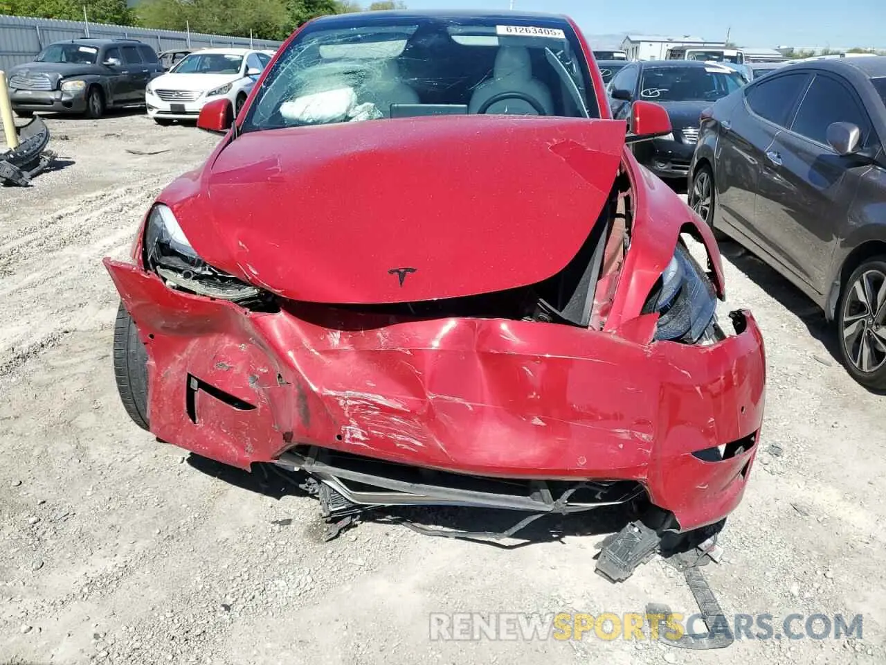 5 fotografías del automóvil dañado 7SAYGDEF9NF510183 TESLA MODEL Y 2022