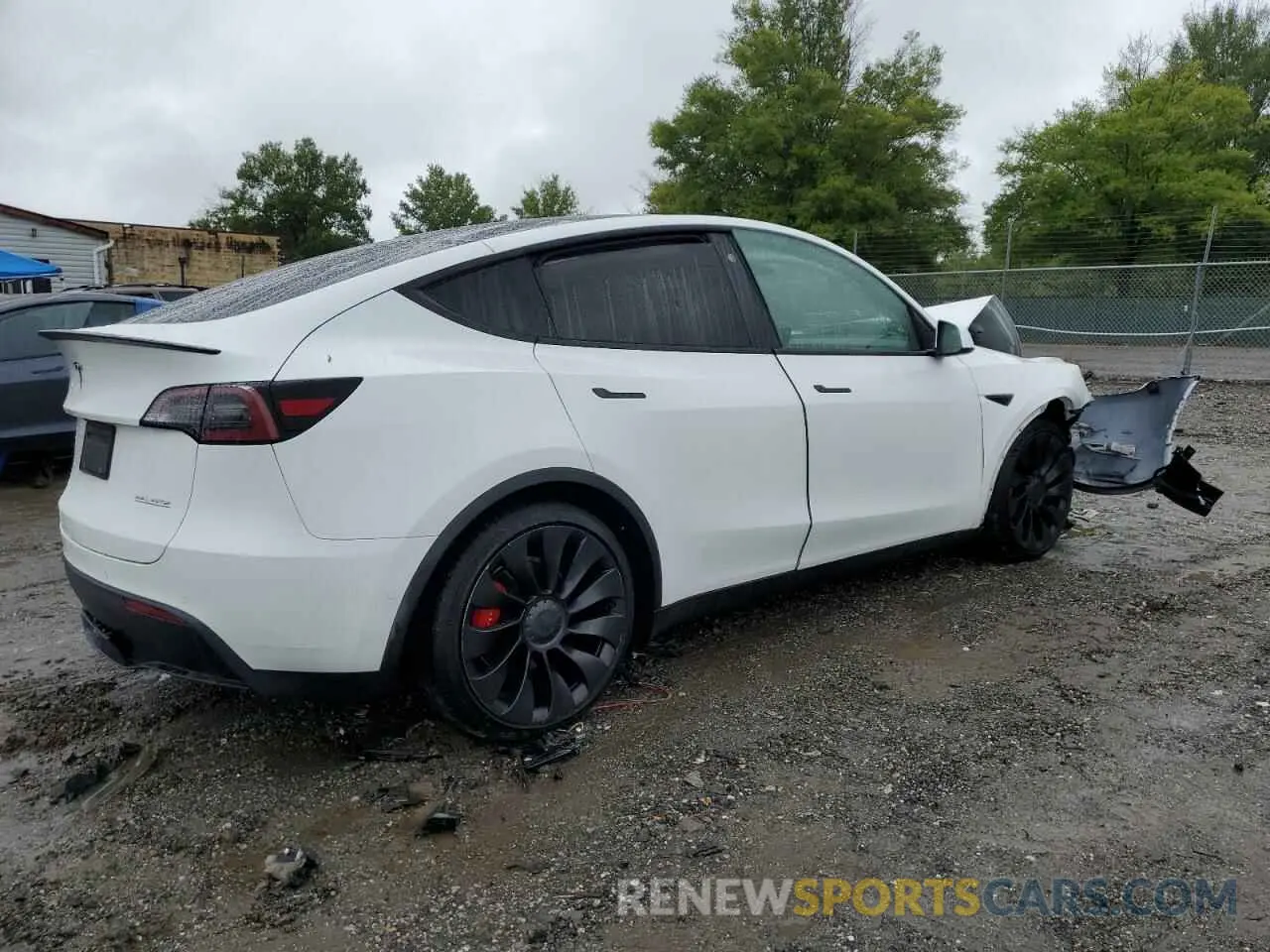 3 fotografías del automóvil dañado 7SAYGDEF9NF523483 TESLA MODEL Y 2022