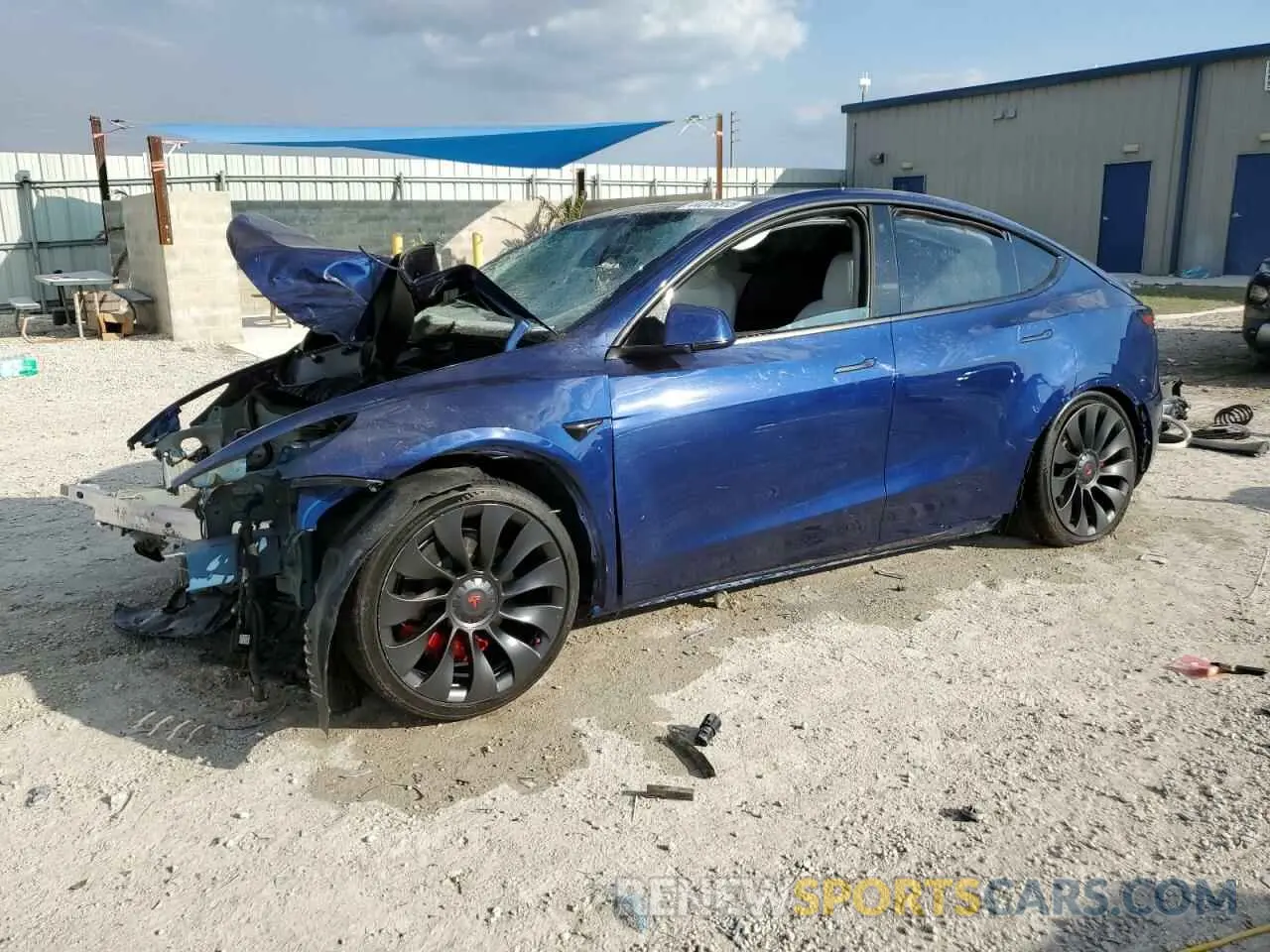 1 fotografías del automóvil dañado 7SAYGDEF9NF530157 TESLA MODEL Y 2022