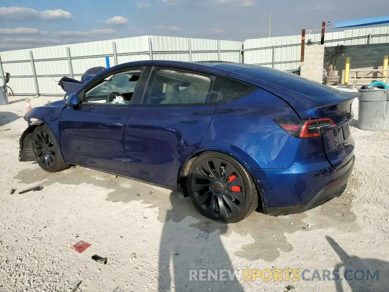 2 fotografías del automóvil dañado 7SAYGDEF9NF530157 TESLA MODEL Y 2022