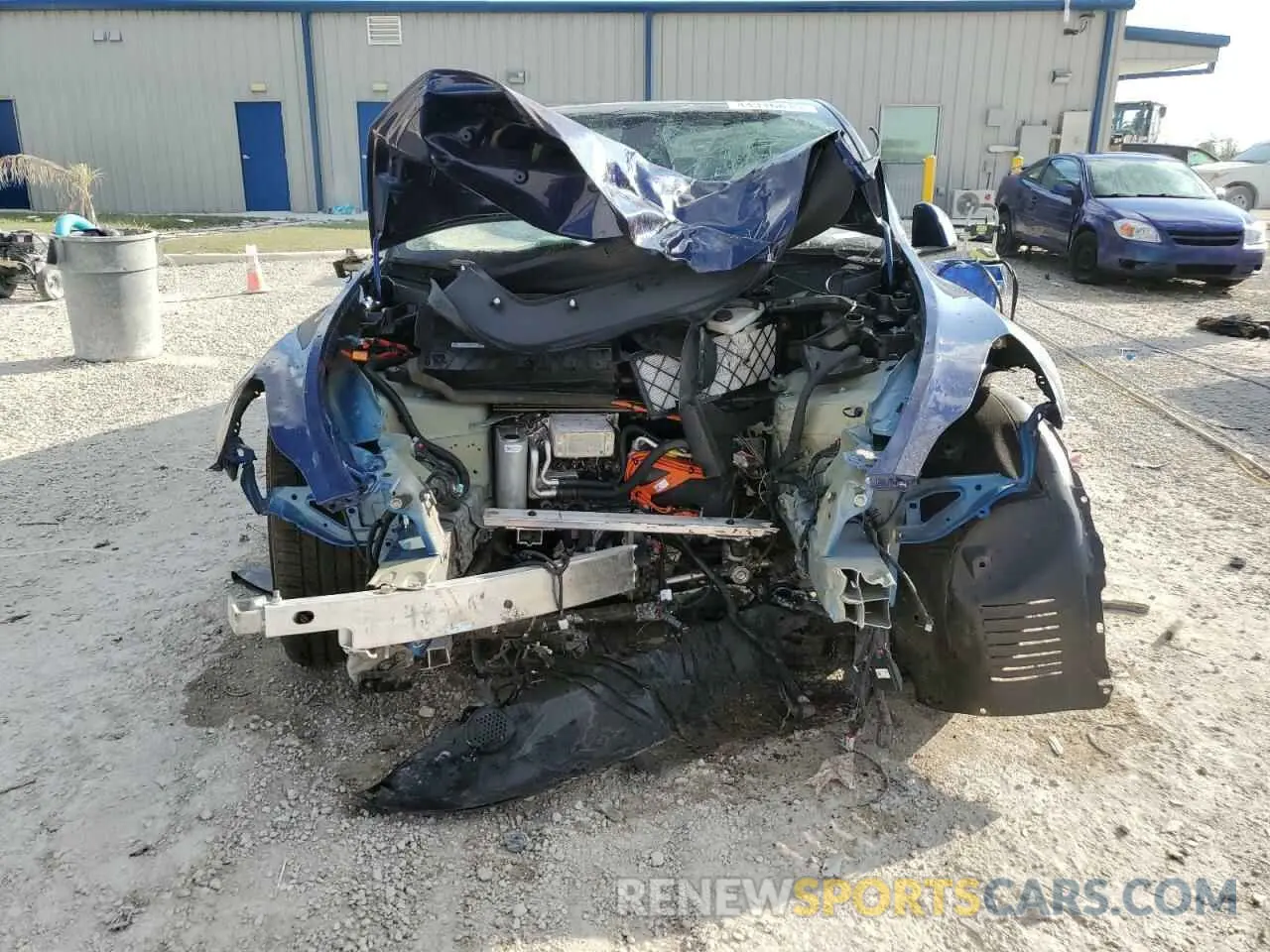 5 fotografías del automóvil dañado 7SAYGDEF9NF530157 TESLA MODEL Y 2022