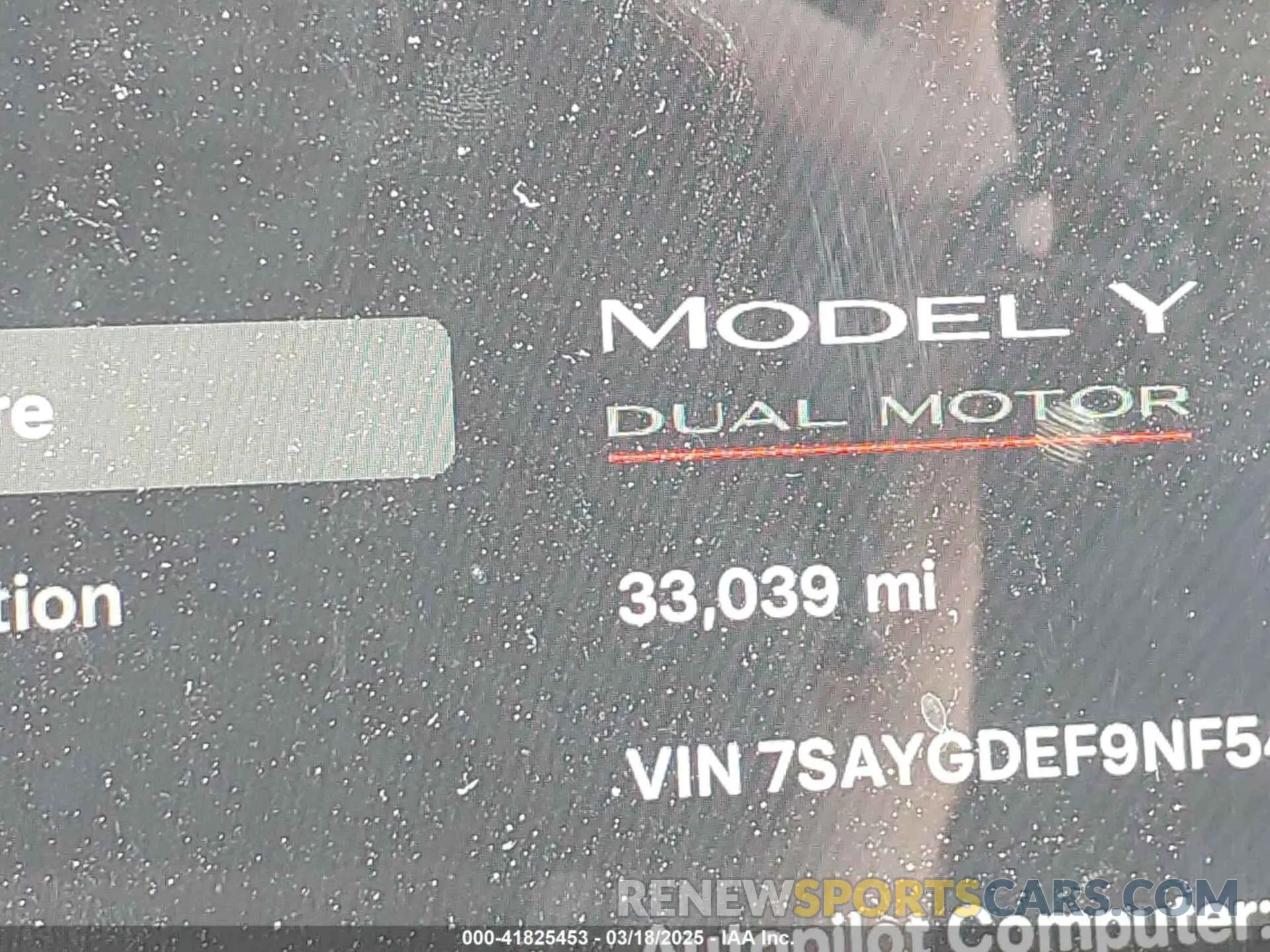 15 fotografías del automóvil dañado 7SAYGDEF9NF544205 TESLA MODEL Y 2022