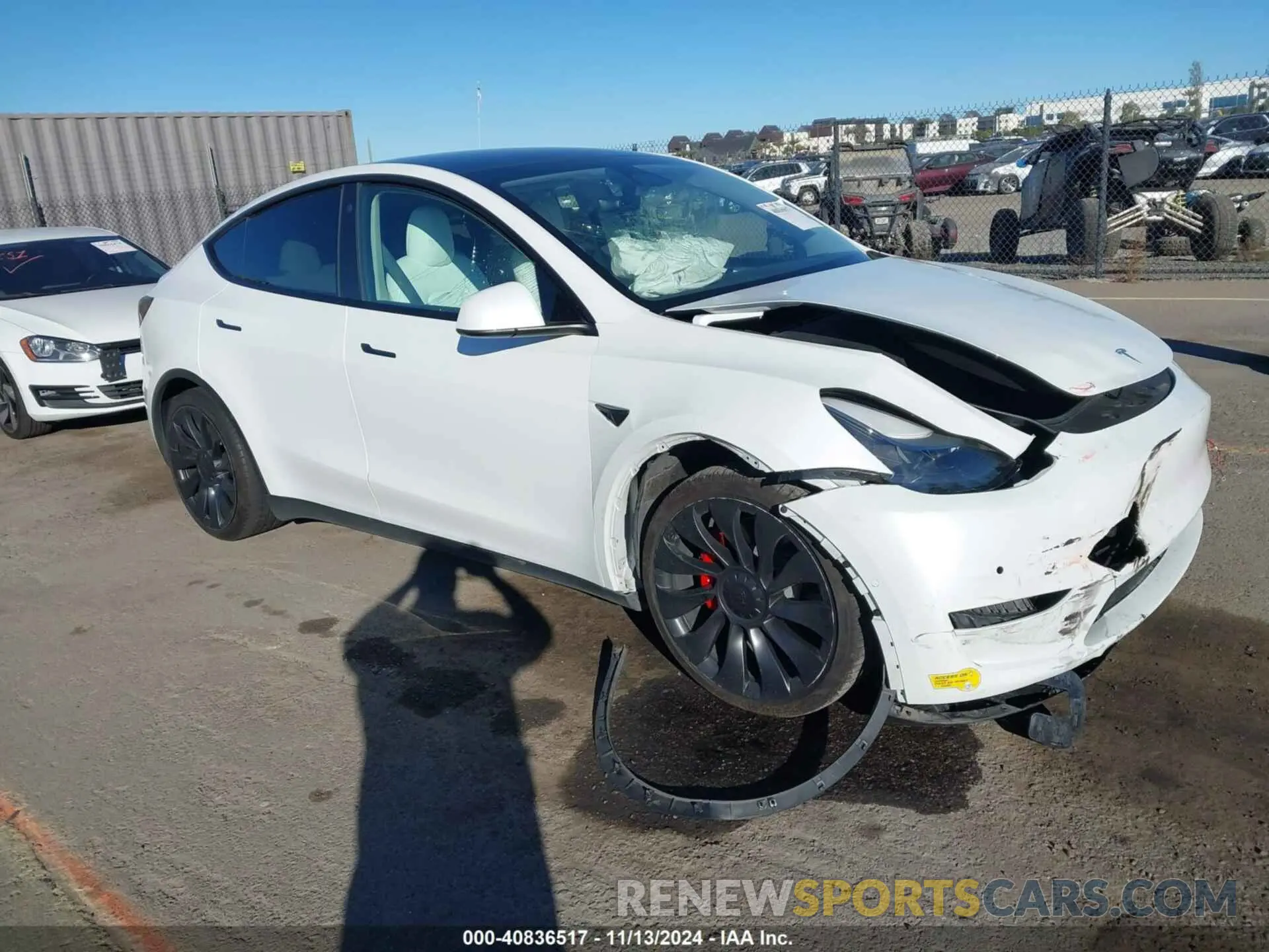 1 fotografías del automóvil dañado 7SAYGDEF9NF563983 TESLA MODEL Y 2022
