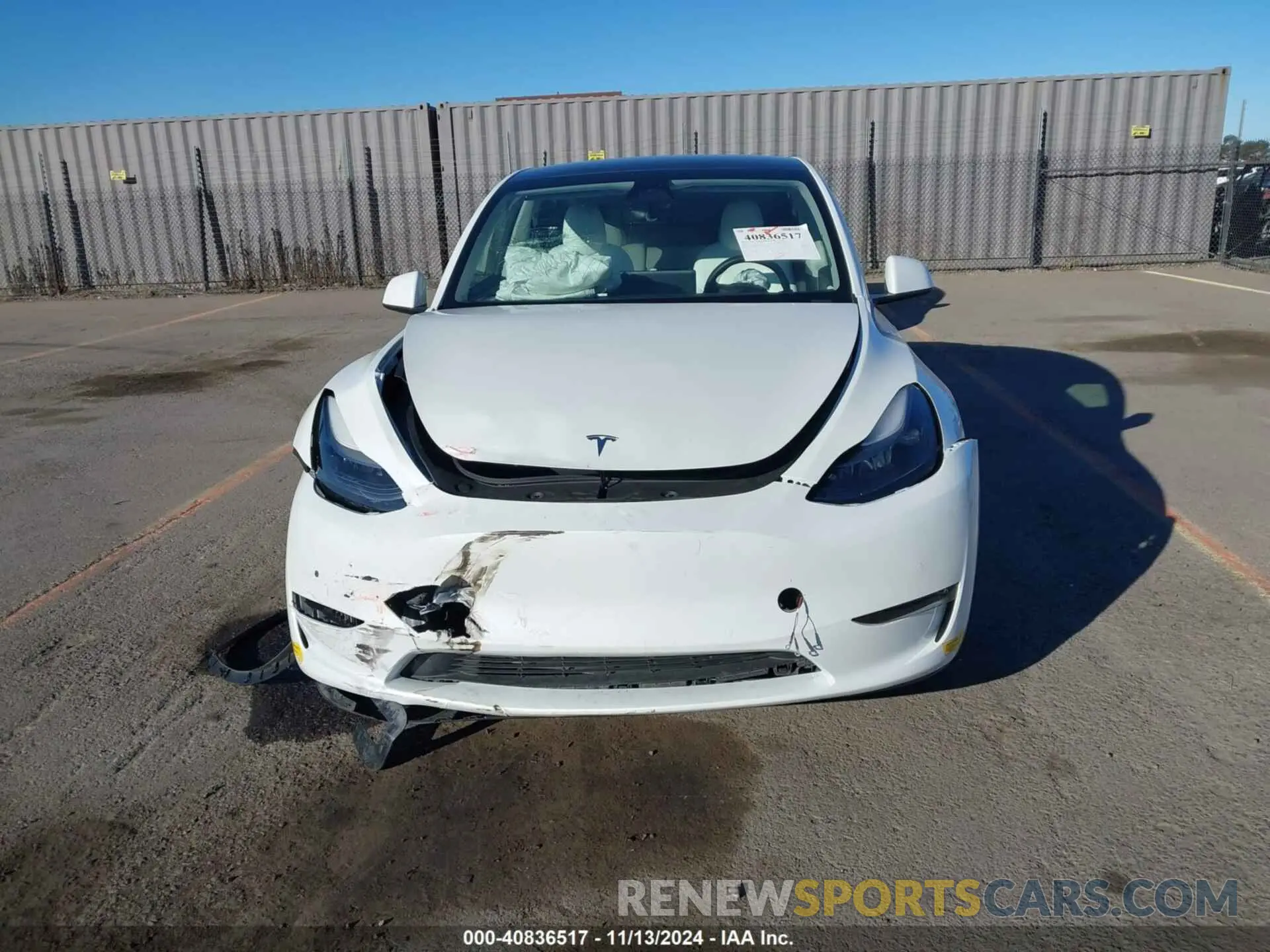 12 fotografías del automóvil dañado 7SAYGDEF9NF563983 TESLA MODEL Y 2022