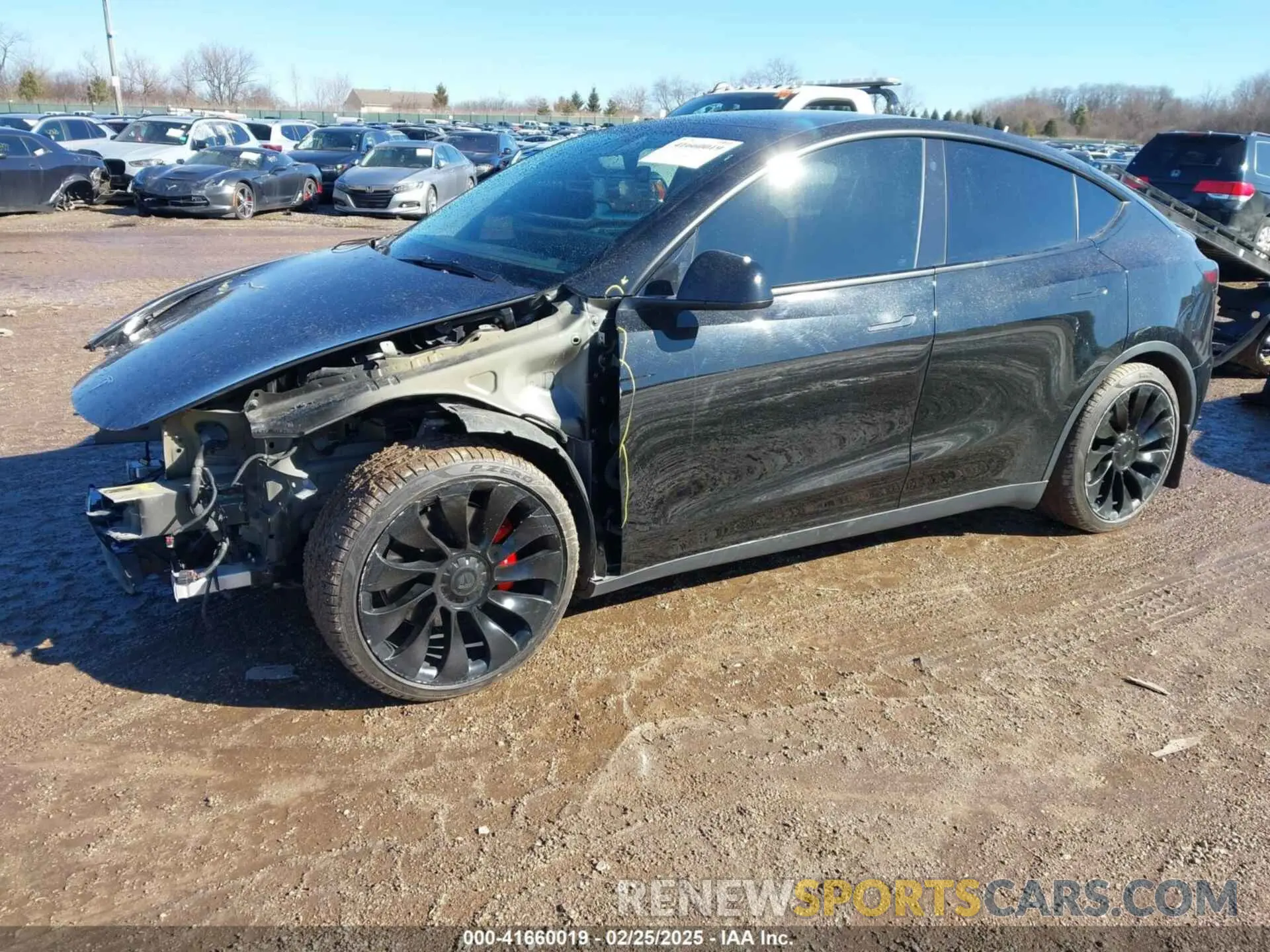 2 fotografías del automóvil dañado 7SAYGDEFXNF313636 TESLA MODEL Y 2022