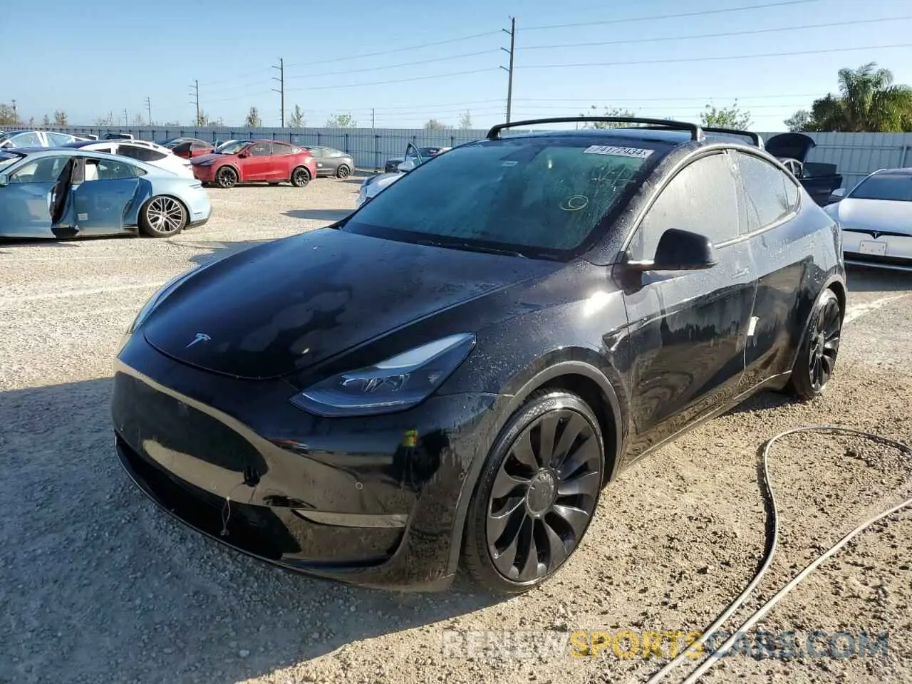 1 fotografías del automóvil dañado 7SAYGDEFXNF375487 TESLA MODEL Y 2022