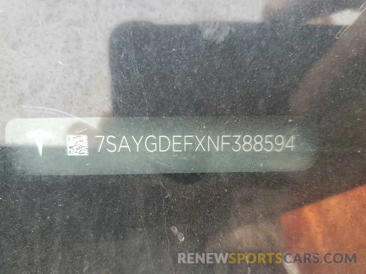 12 fotografías del automóvil dañado 7SAYGDEFXNF388594 TESLA MODEL Y 2022