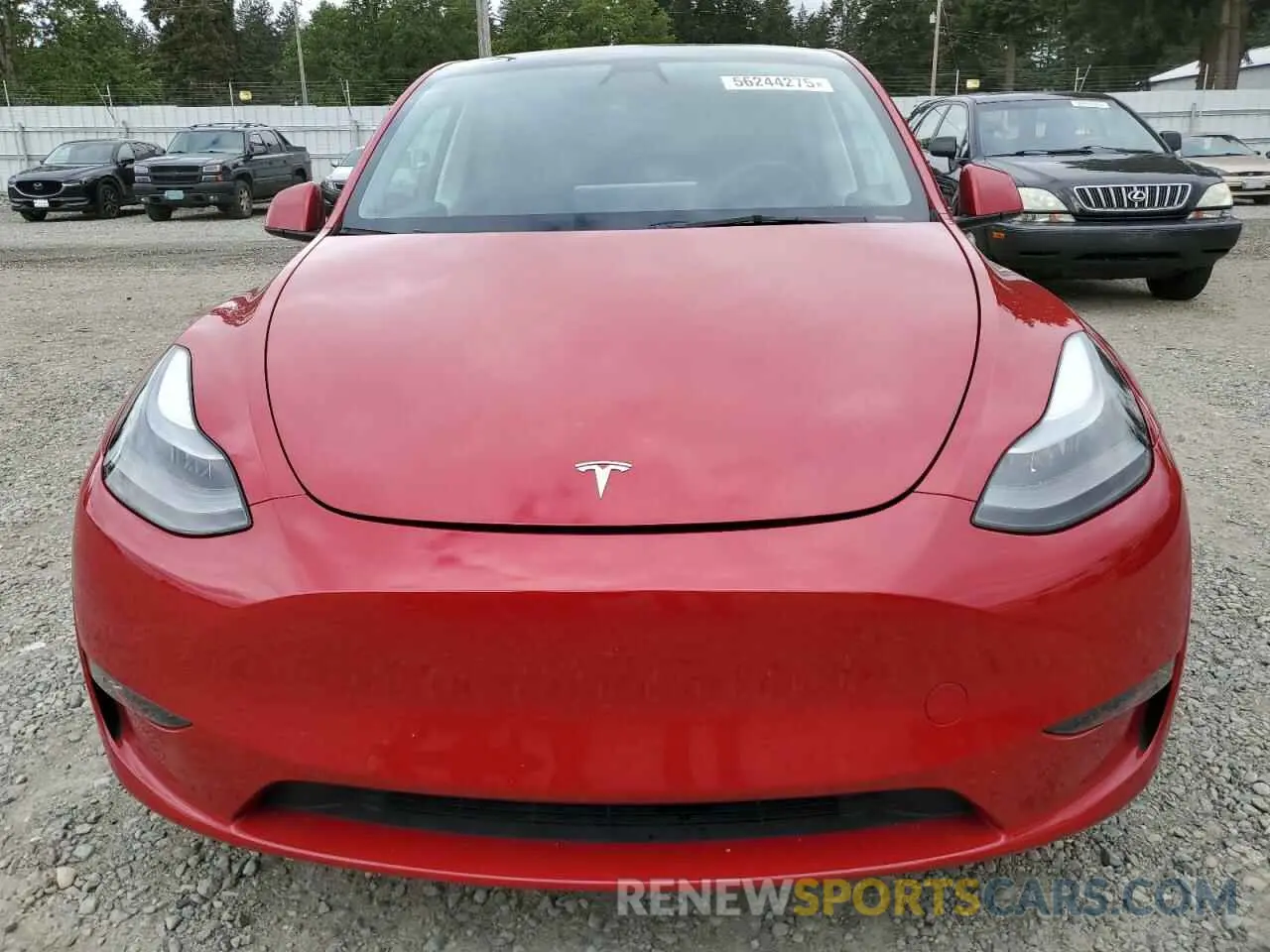 5 fotografías del automóvil dañado 7SAYGDEFXNF405829 TESLA MODEL Y 2022