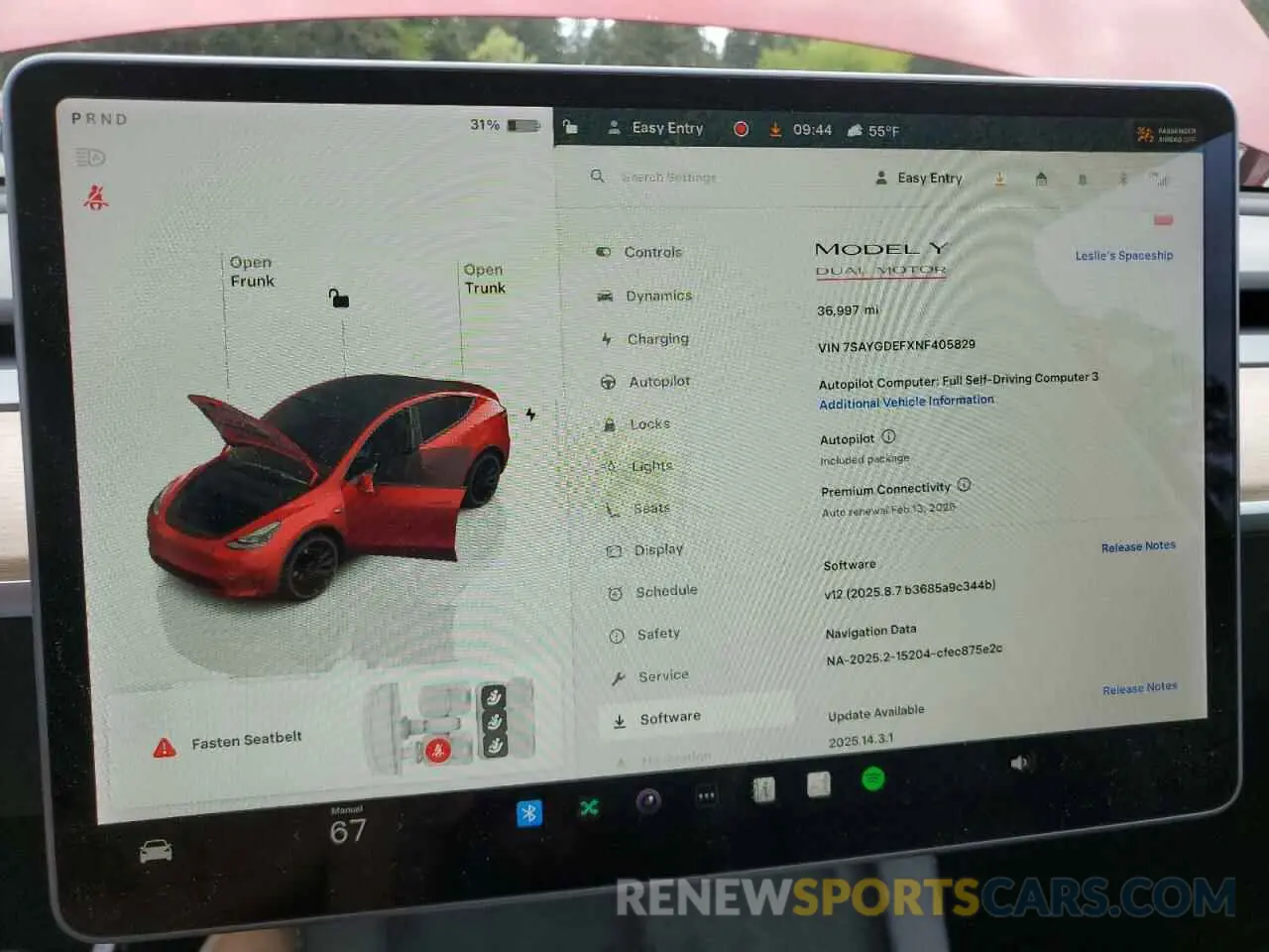 9 fotografías del automóvil dañado 7SAYGDEFXNF405829 TESLA MODEL Y 2022