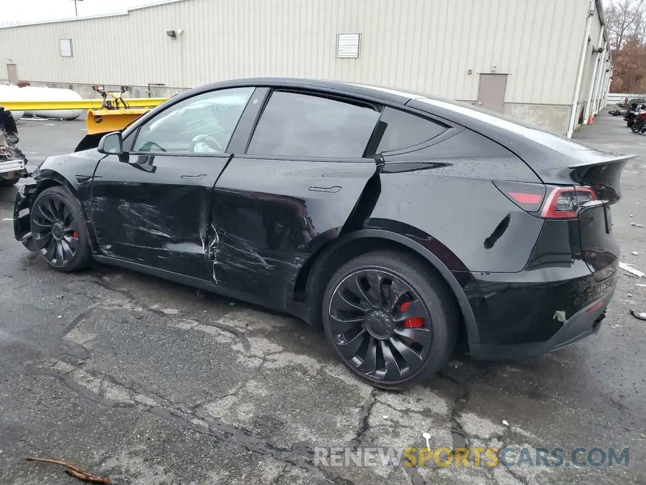 2 fotografías del automóvil dañado 7SAYGDEFXNF441827 TESLA MODEL Y 2022