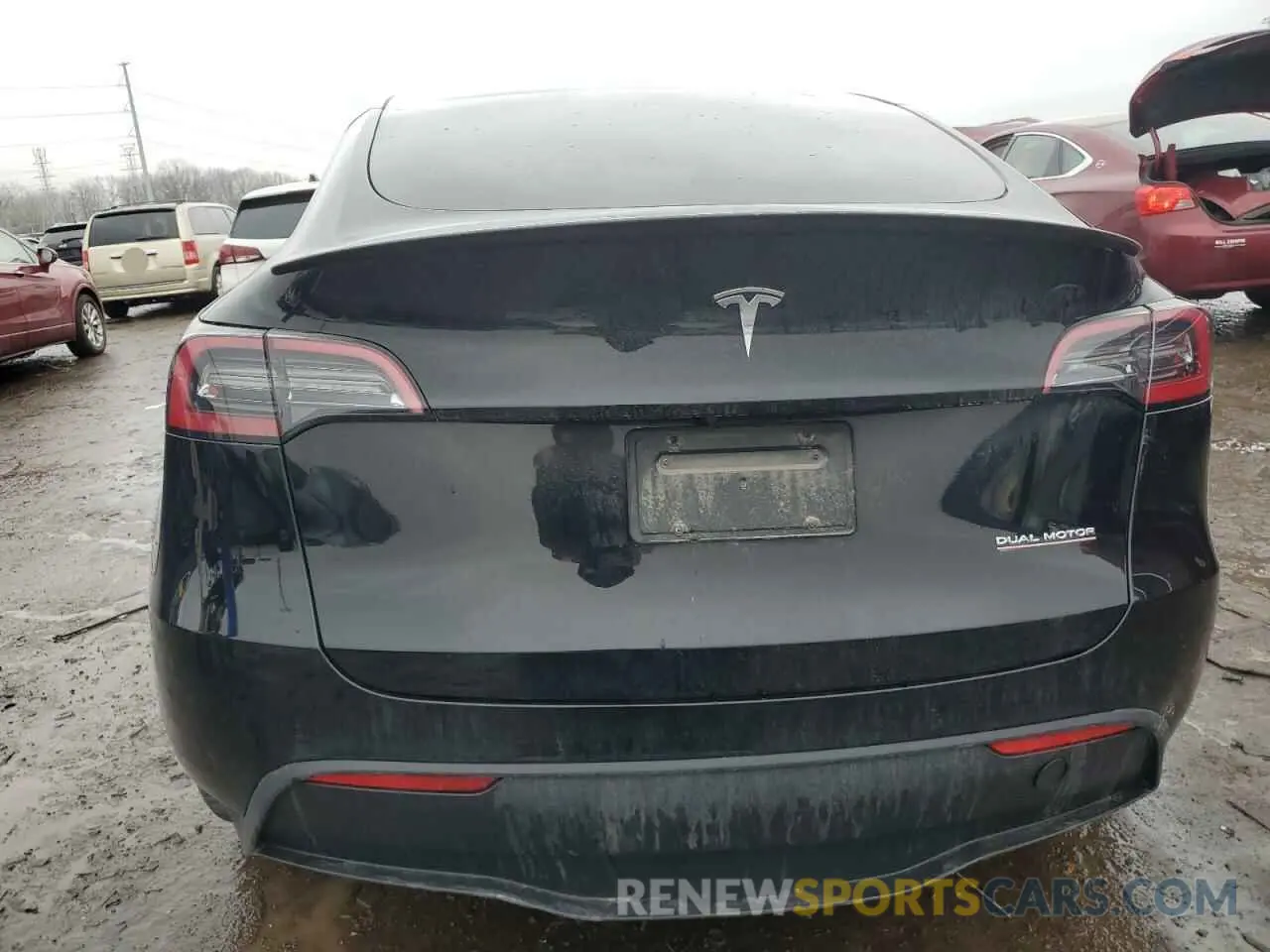6 fotografías del automóvil dañado 7SAYGDEFXNF452388 TESLA MODEL Y 2022