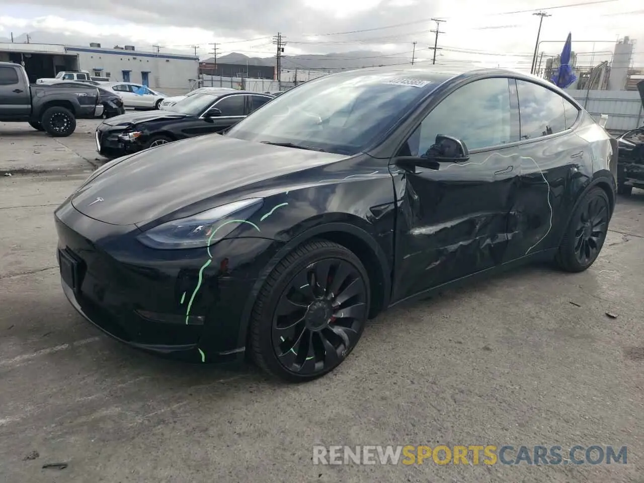 1 fotografías del automóvil dañado 7SAYGDEFXNF536162 TESLA MODEL Y 2022