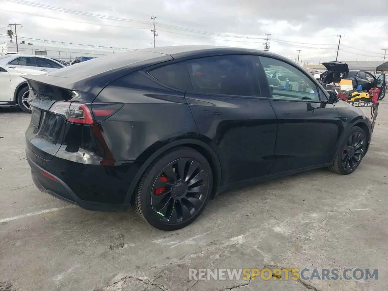 3 fotografías del automóvil dañado 7SAYGDEFXNF536162 TESLA MODEL Y 2022