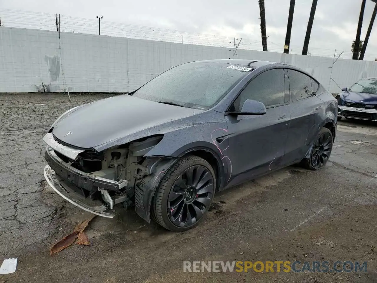 1 fotografías del automóvil dañado 7SAYGDEFXNF554483 TESLA MODEL Y 2022