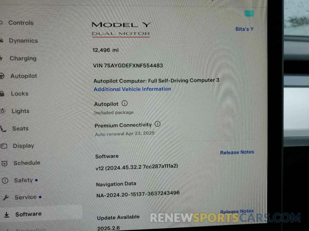 9 fotografías del automóvil dañado 7SAYGDEFXNF554483 TESLA MODEL Y 2022