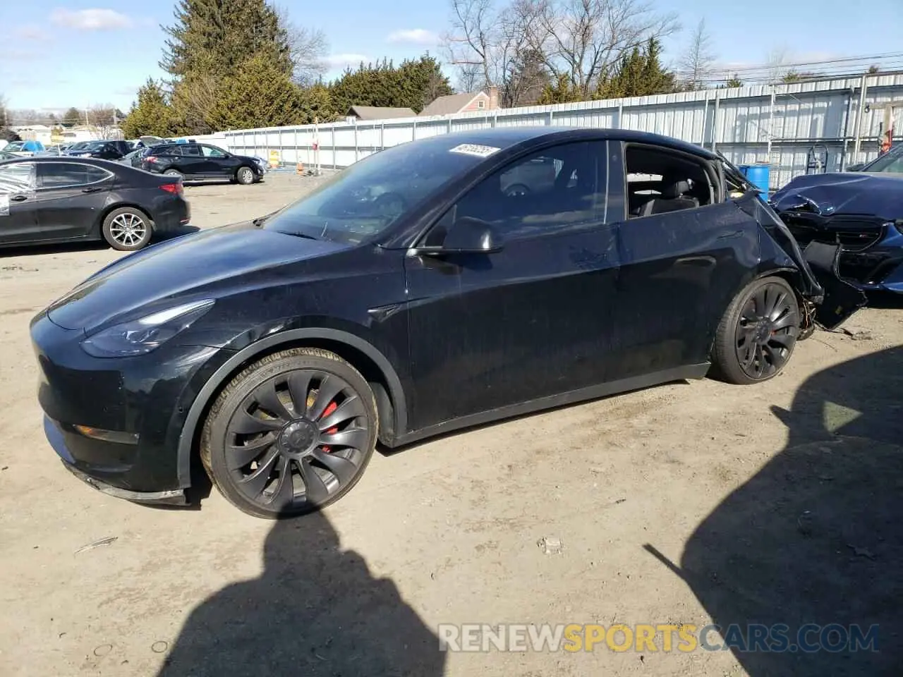 1 fotografías del automóvil dañado 7SAYGDEFXNF563443 TESLA MODEL Y 2022