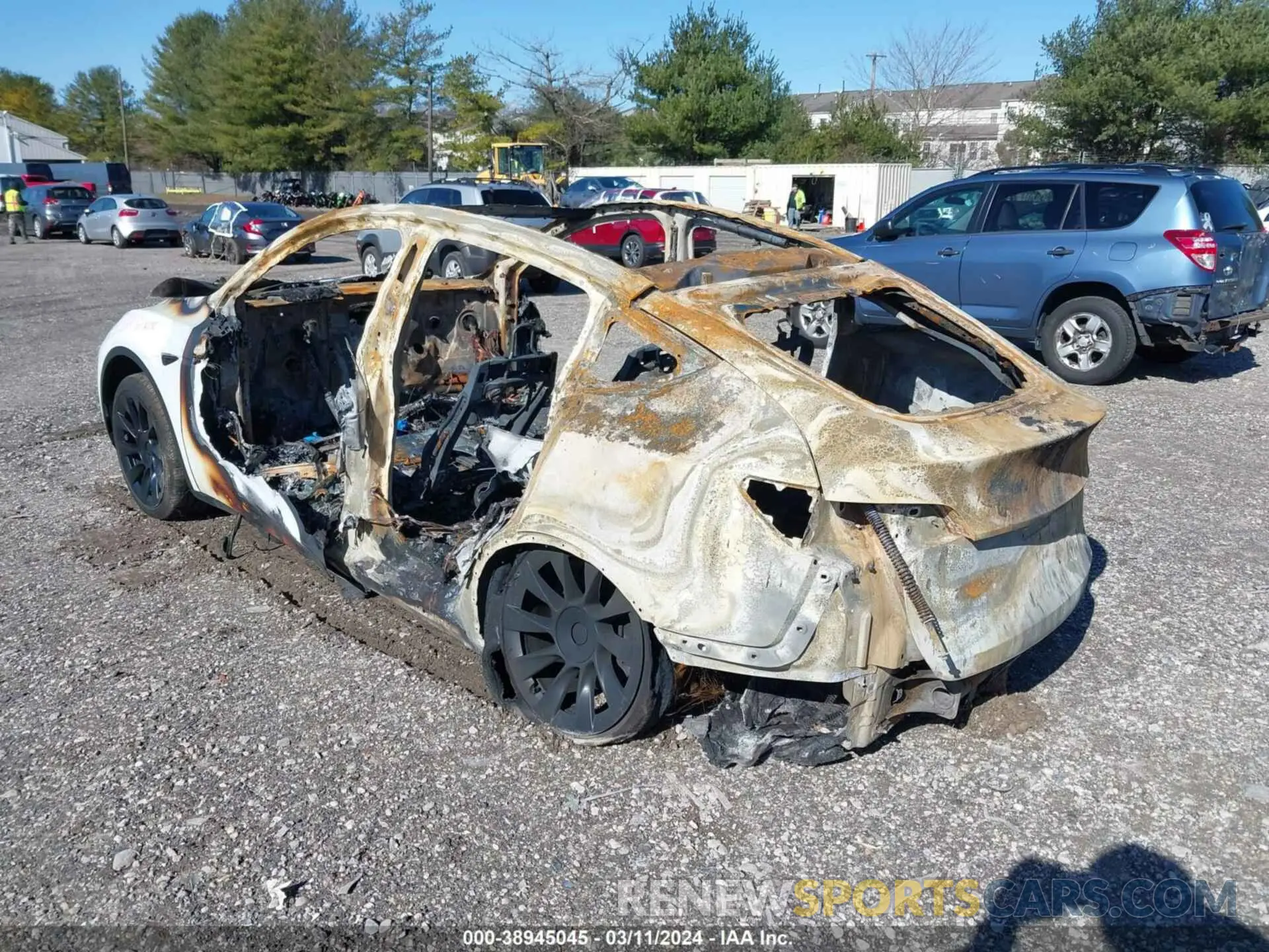 3 fotografías del automóvil dañado 7SAYGAEE0PF591258 TESLA MODEL Y 2023