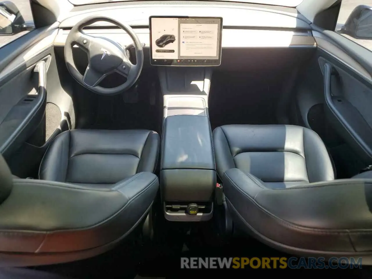 8 fotografías del automóvil dañado 7SAYGAEE0PF621827 TESLA MODEL Y 2023