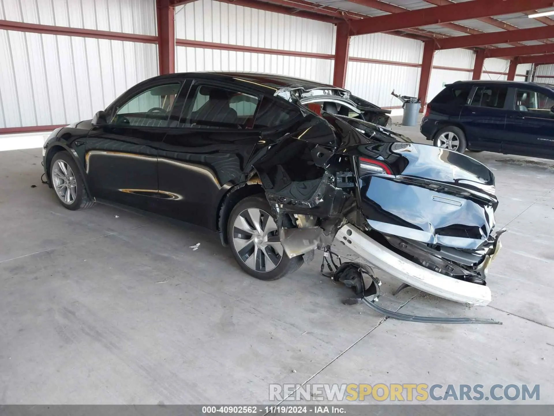 3 fotografías del automóvil dañado 7SAYGAEE0PF741157 TESLA MODEL Y 2023