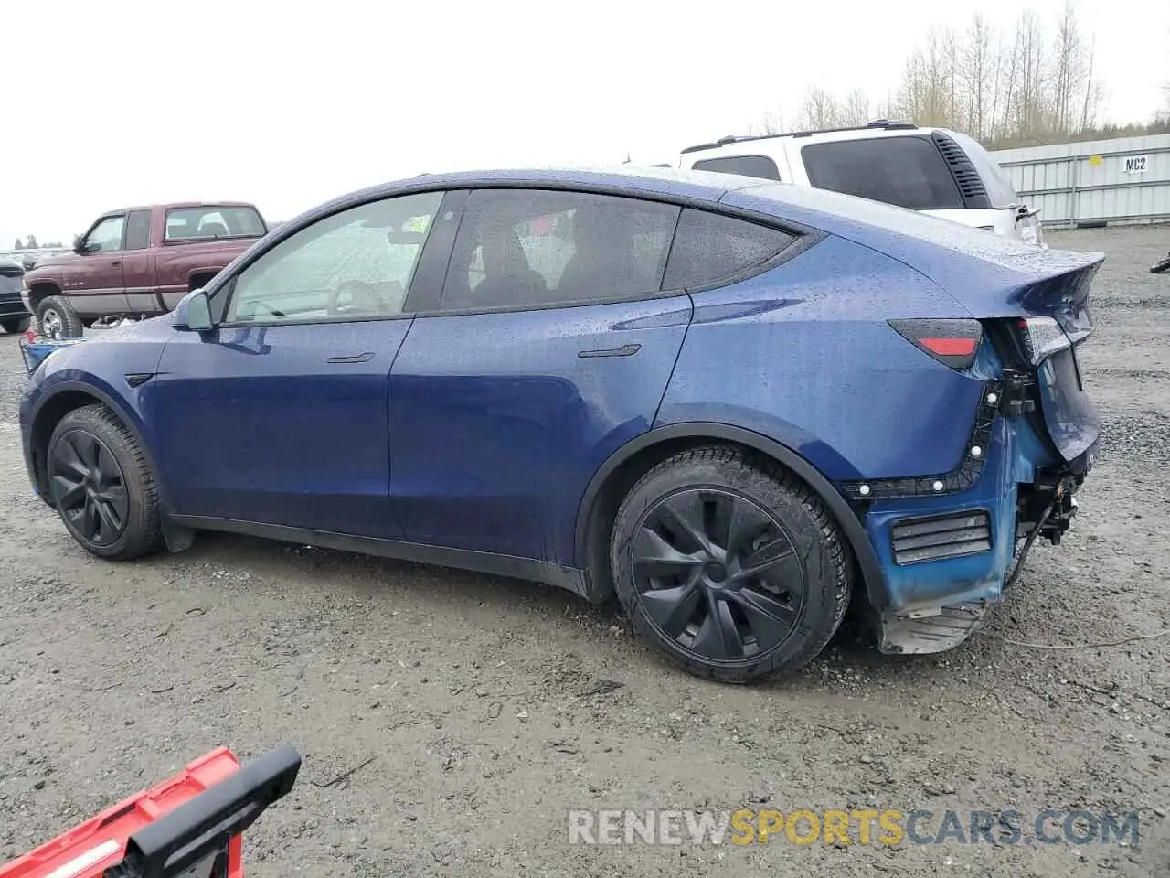 2 fotografías del automóvil dañado 7SAYGAEE0PF742387 TESLA MODEL Y 2023