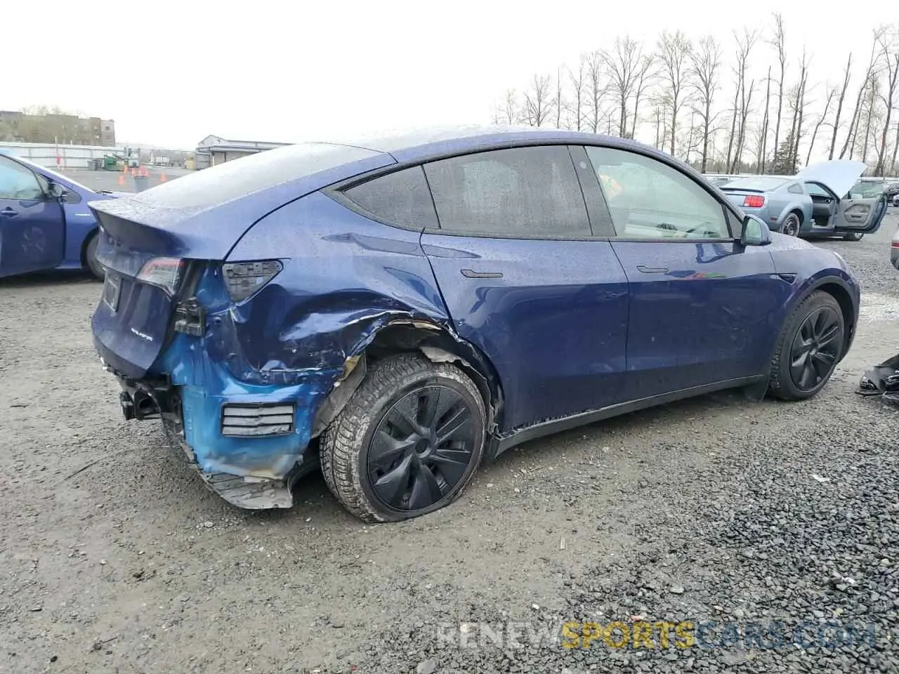 3 fotografías del automóvil dañado 7SAYGAEE0PF742387 TESLA MODEL Y 2023