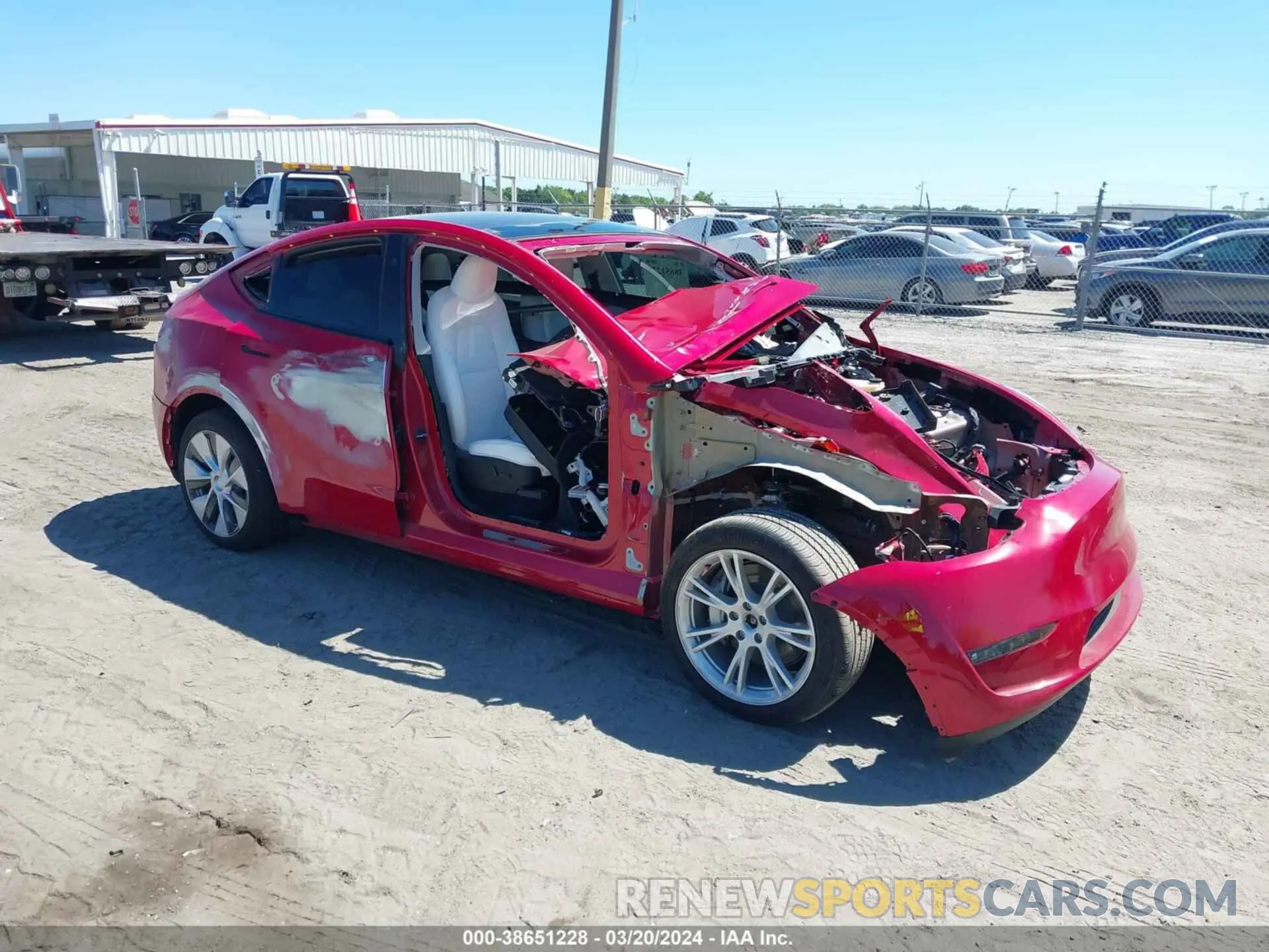 1 fotografías del automóvil dañado 7SAYGAEE0PF804581 TESLA MODEL Y 2023