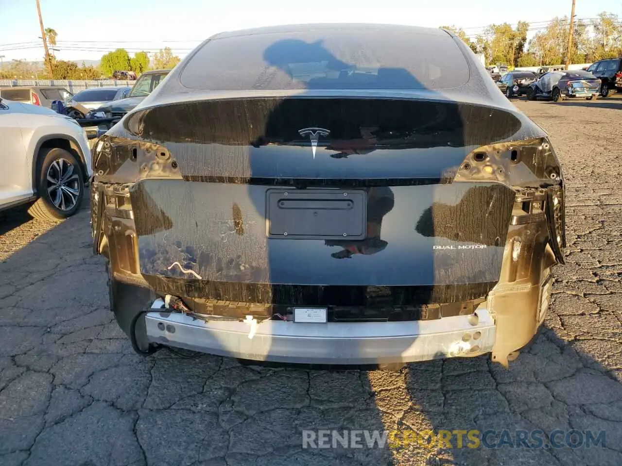 6 fotografías del automóvil dañado 7SAYGAEE0PF942928 TESLA MODEL Y 2023