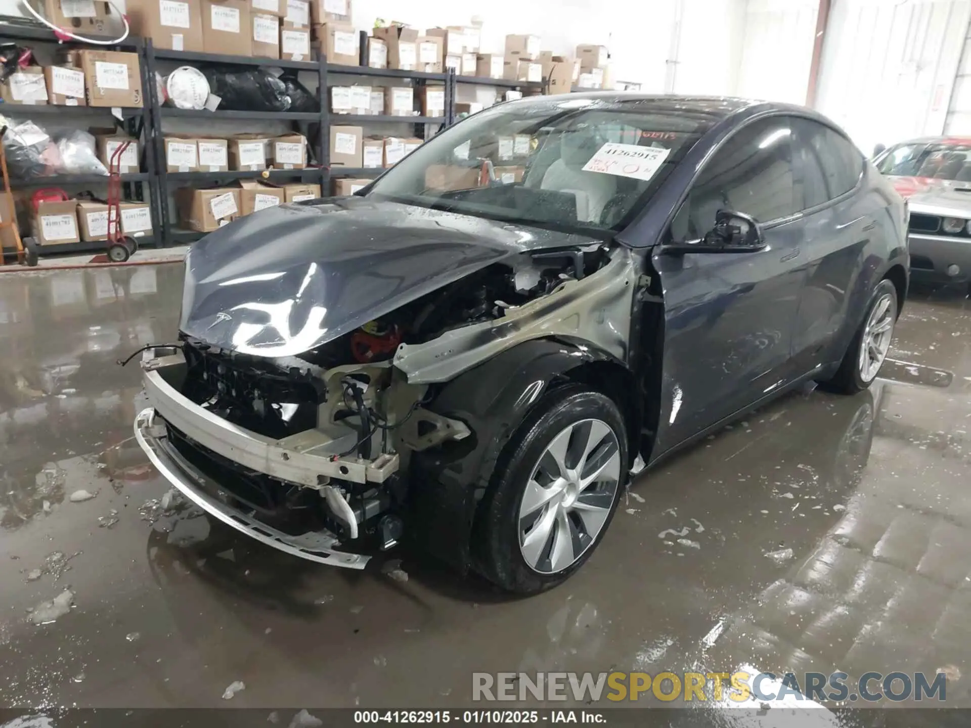 2 fotografías del automóvil dañado 7SAYGAEE1PF586232 TESLA MODEL Y 2023