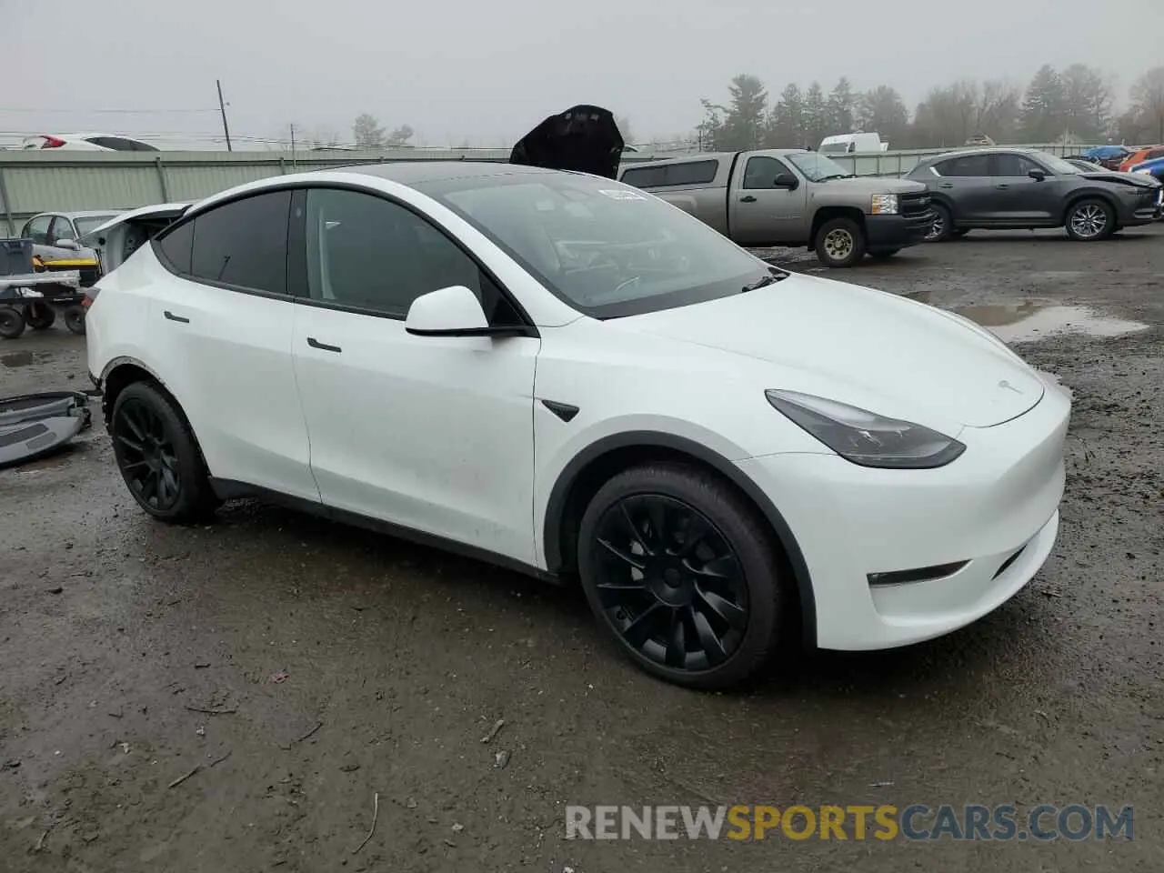 4 fotografías del automóvil dañado 7SAYGAEE1PF673984 TESLA MODEL Y 2023