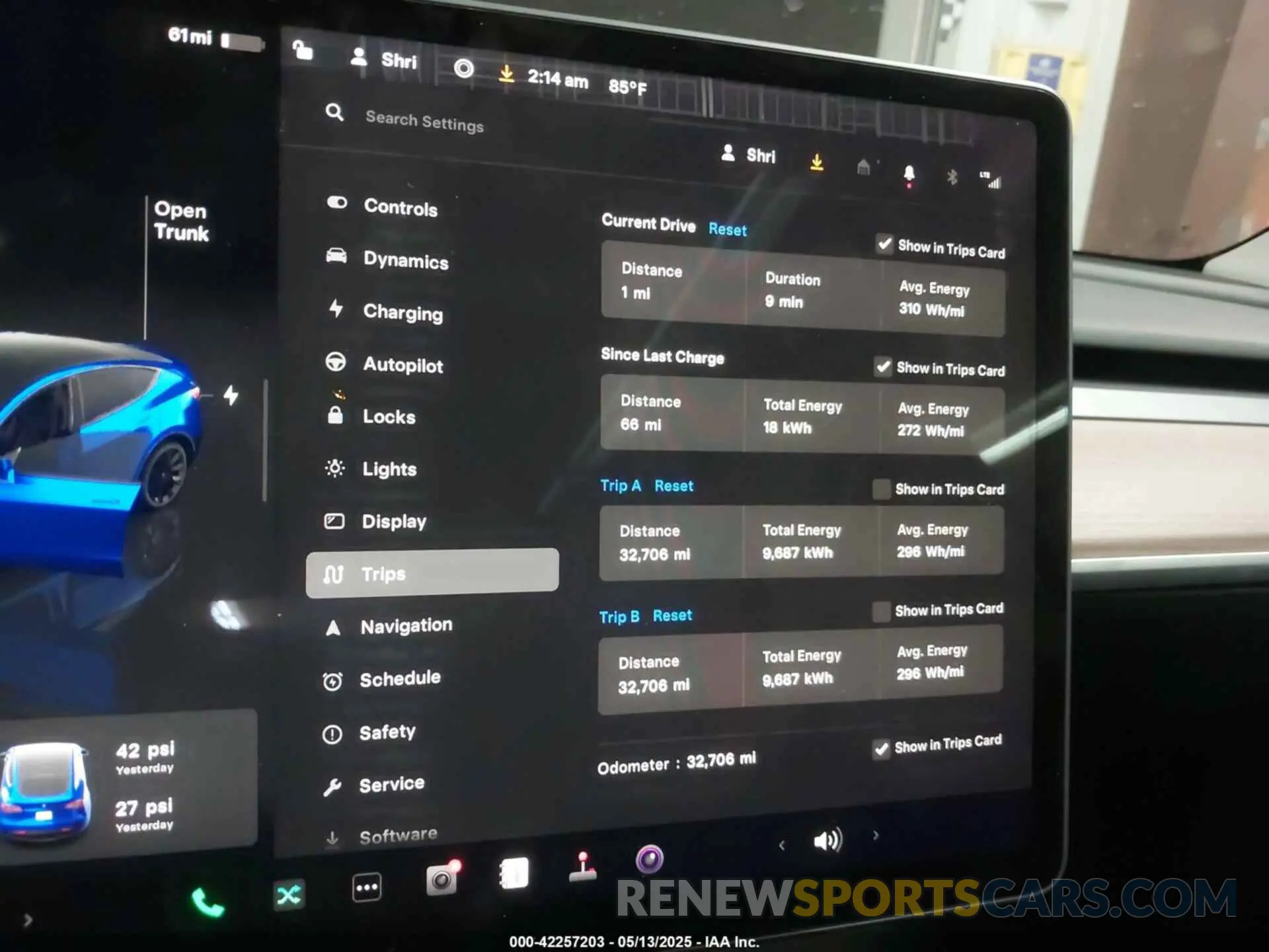 7 fotografías del automóvil dañado 7SAYGAEE2PF773382 TESLA MODEL Y 2023
