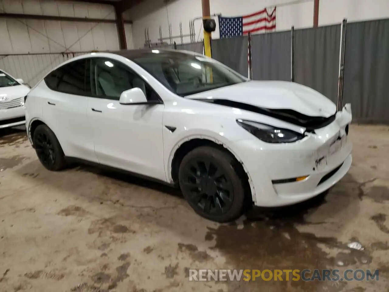 4 fotografías del automóvil dañado 7SAYGAEE2PF873577 TESLA MODEL Y 2023
